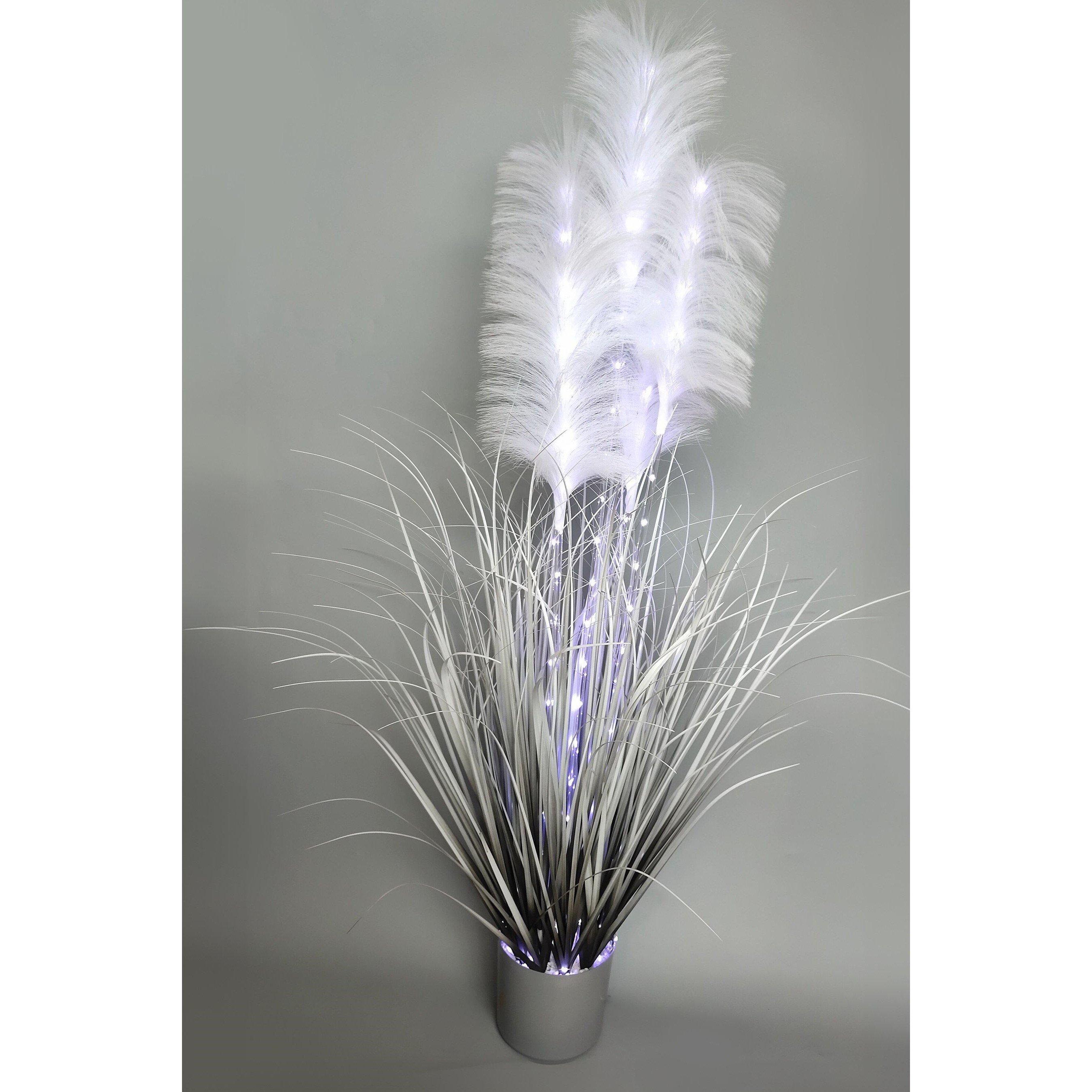 White - Studio - LED Pampas Grass Floor Lamp - 2