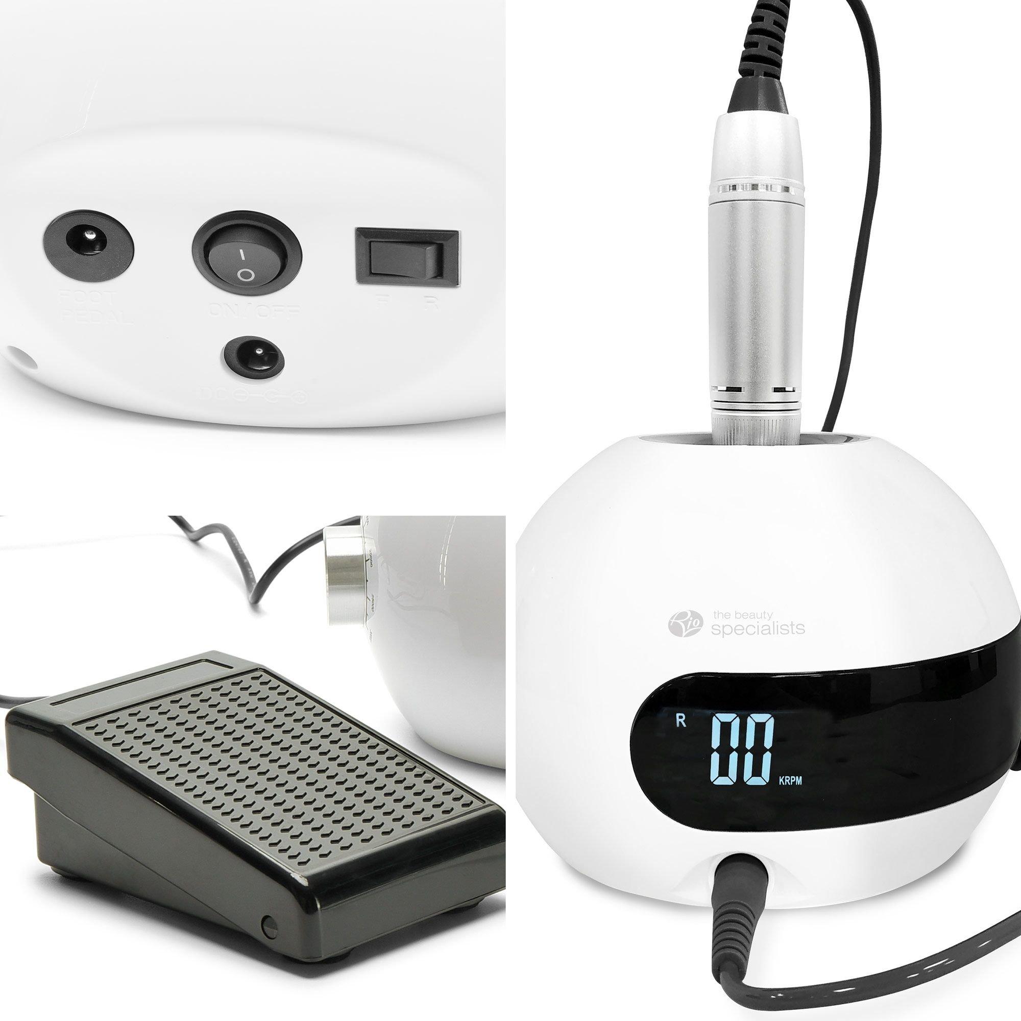 White - Rio - Rio Salon Pro Electric Nail File - 5