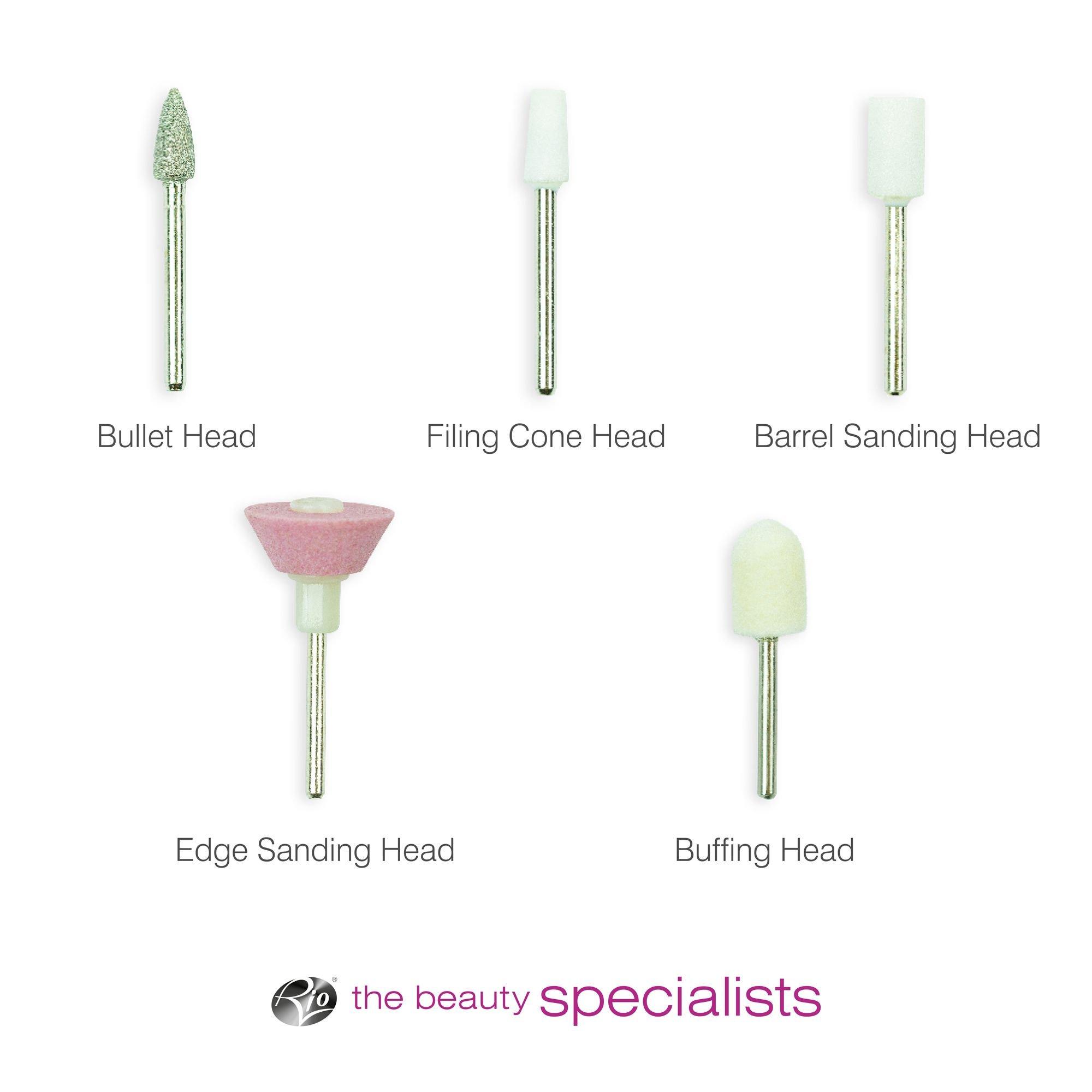 White - Rio - Rio Salon Pro Electric Nail File - 7