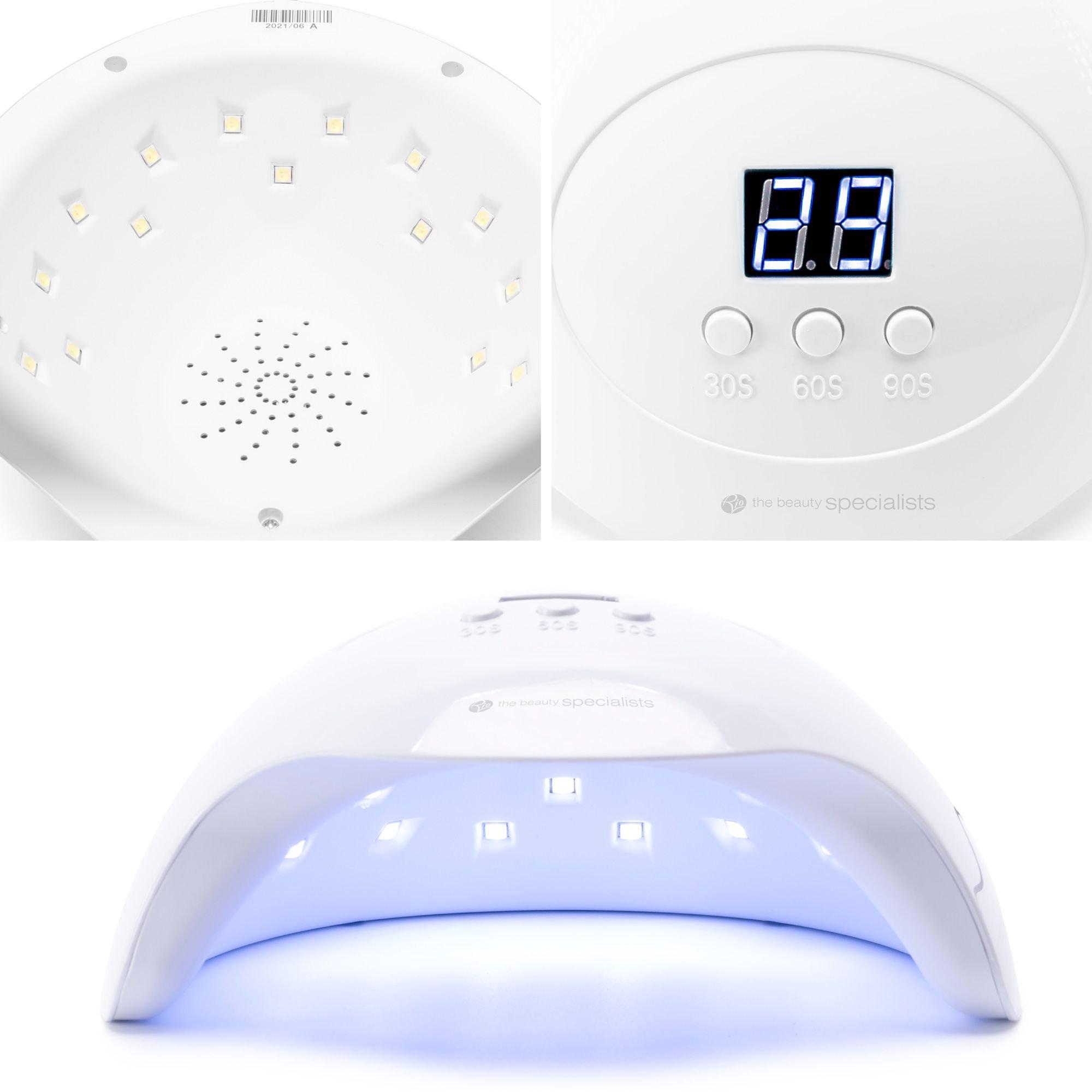 White - Rio - Rio UV Nail Lamp 36W Dual LED - 5