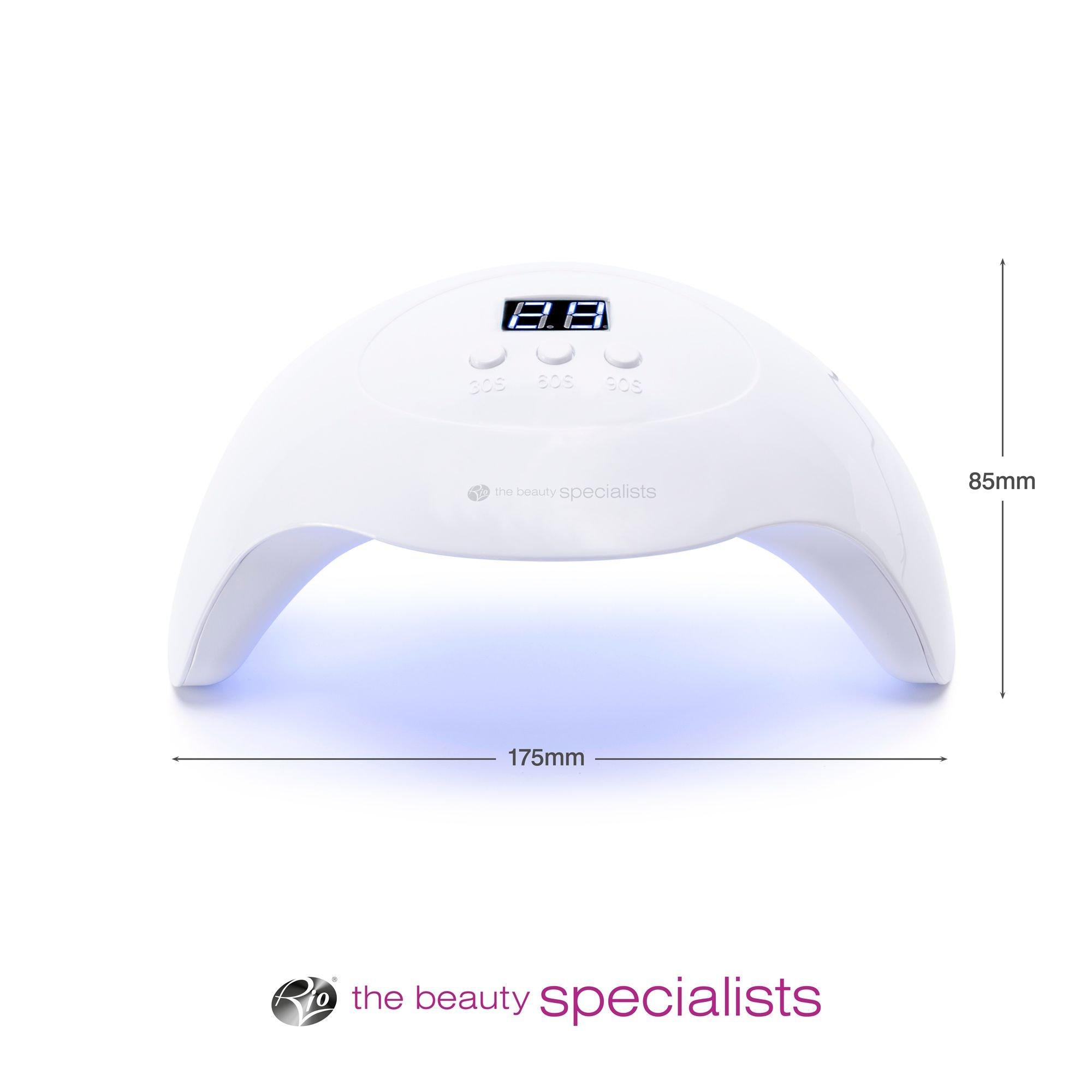 White - Rio - Rio UV Nail Lamp 36W Dual LED - 8