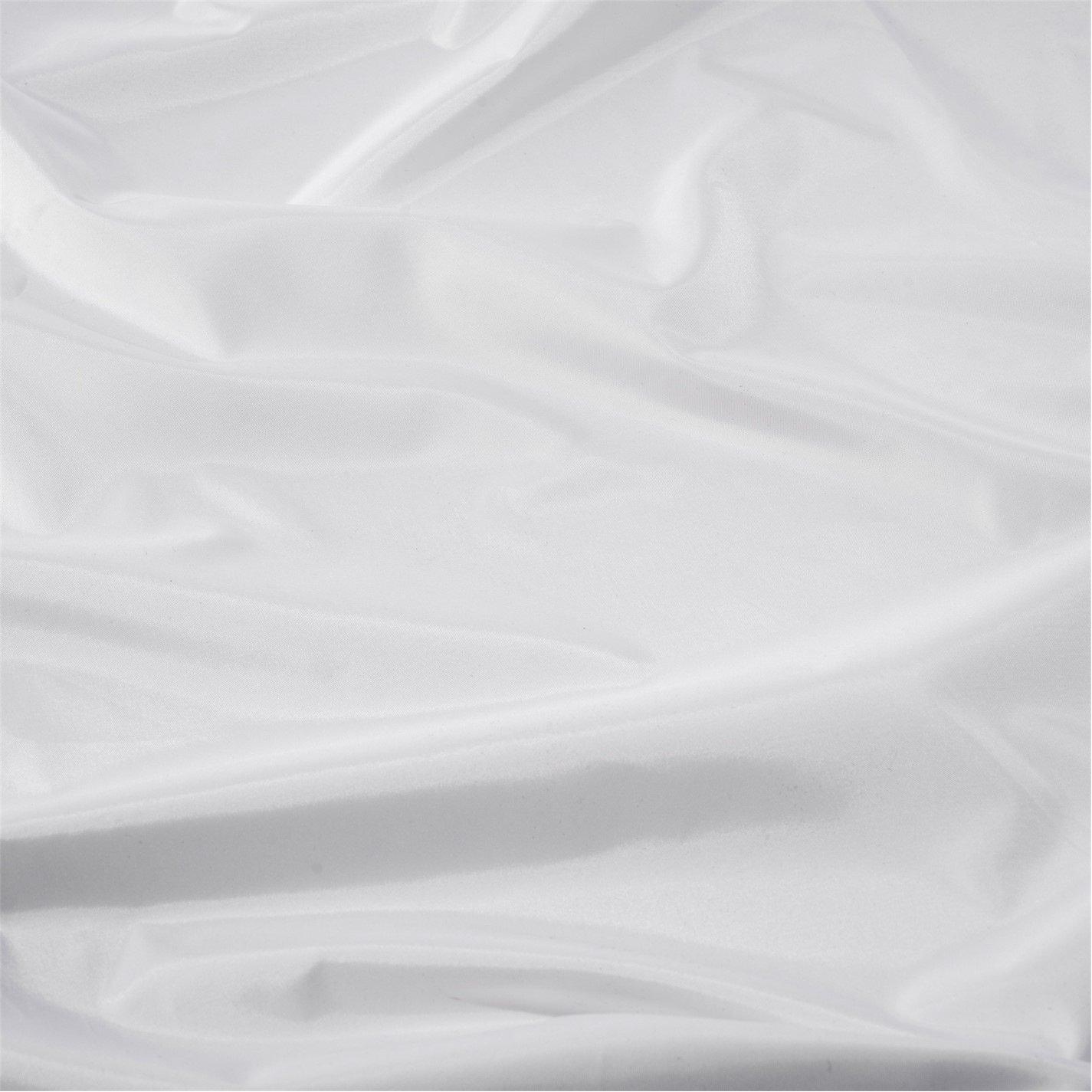 White - Croydex - Croydex White Textile Hook N Hang Shower Curtain - 5