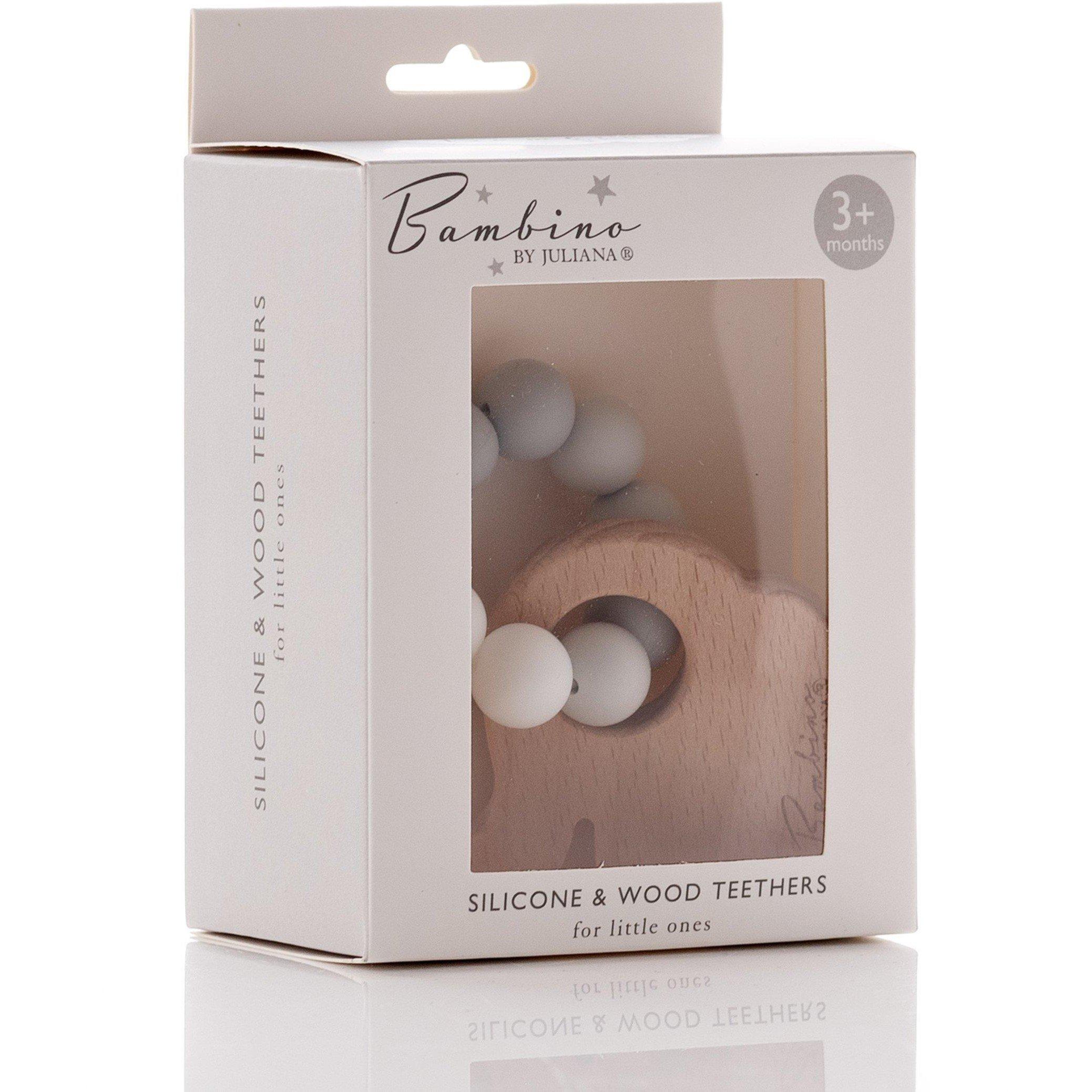 Bambino  Newborn Elephant Teething Toy Grey