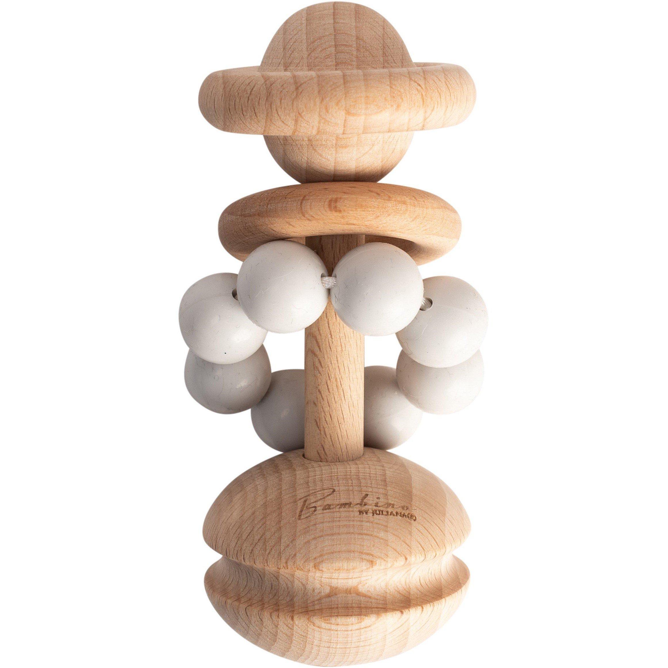 Bambino  Newborn Rattle Teething Toy Grey