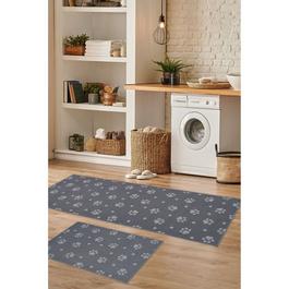 Homemaker Deco Paw Print Runner & Mat Set
