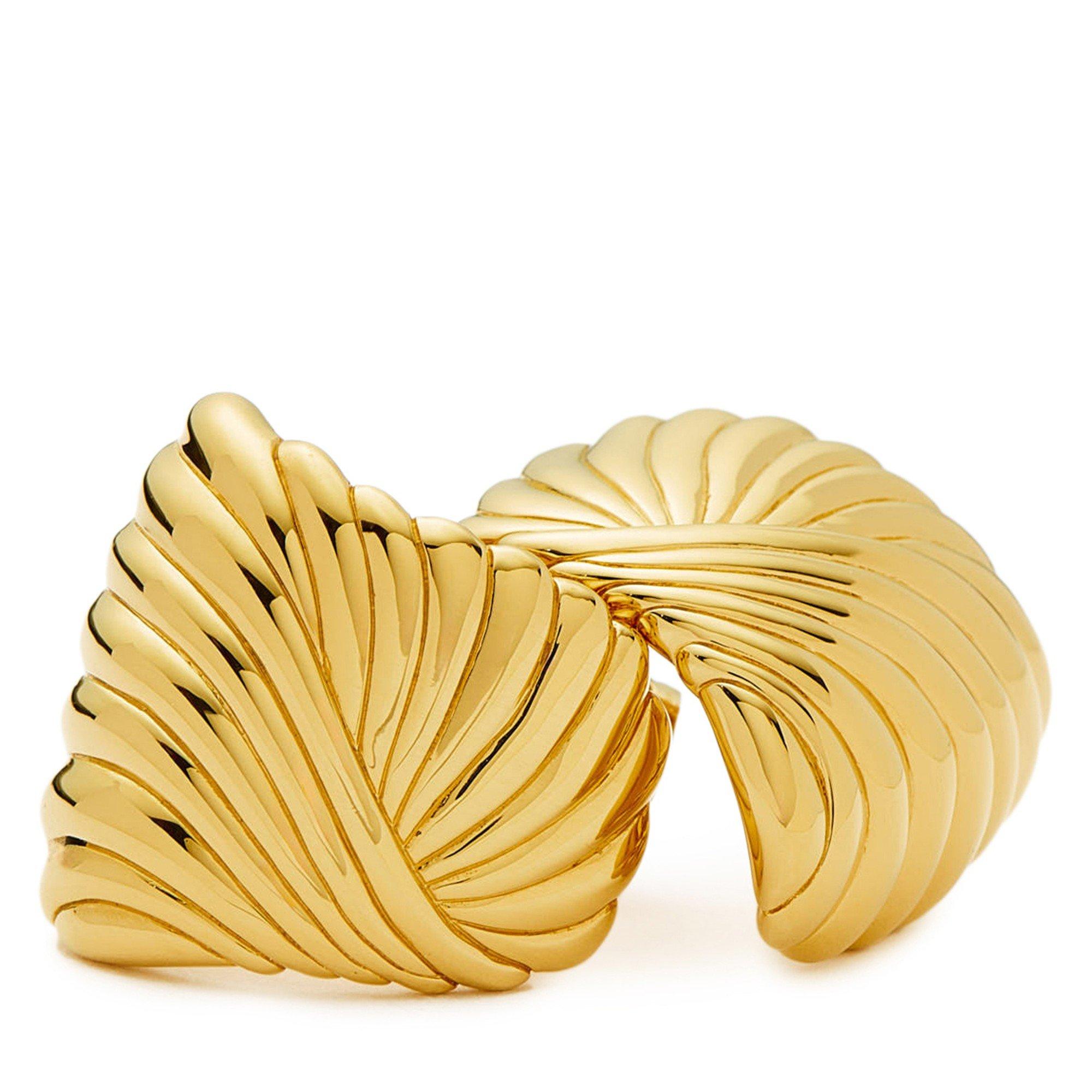 GOLD - Missoma - RIPPLE STUD EARRINGS