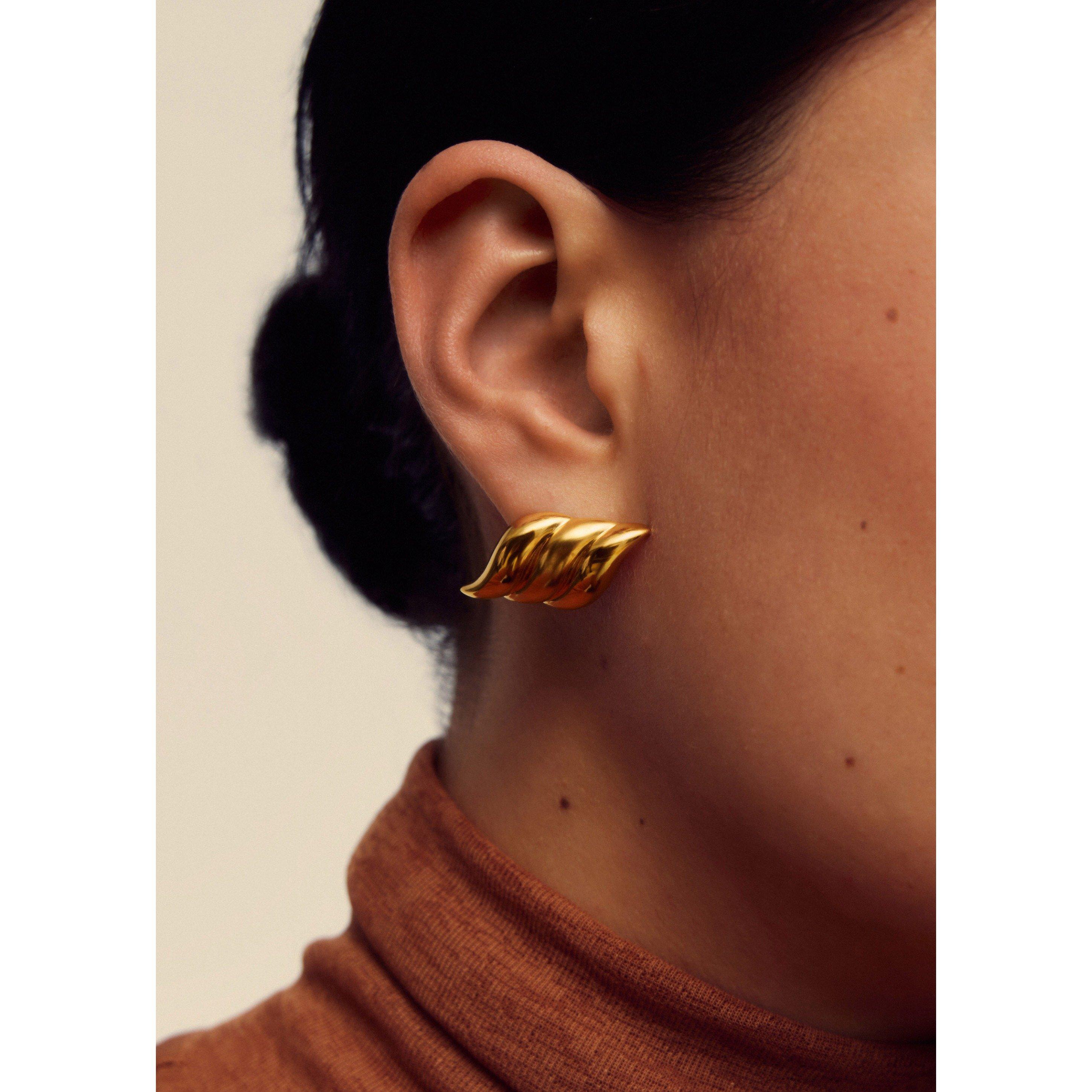 GOLD - Missoma - SAVI SIGNATURE OVERSIZED STUDS - 3