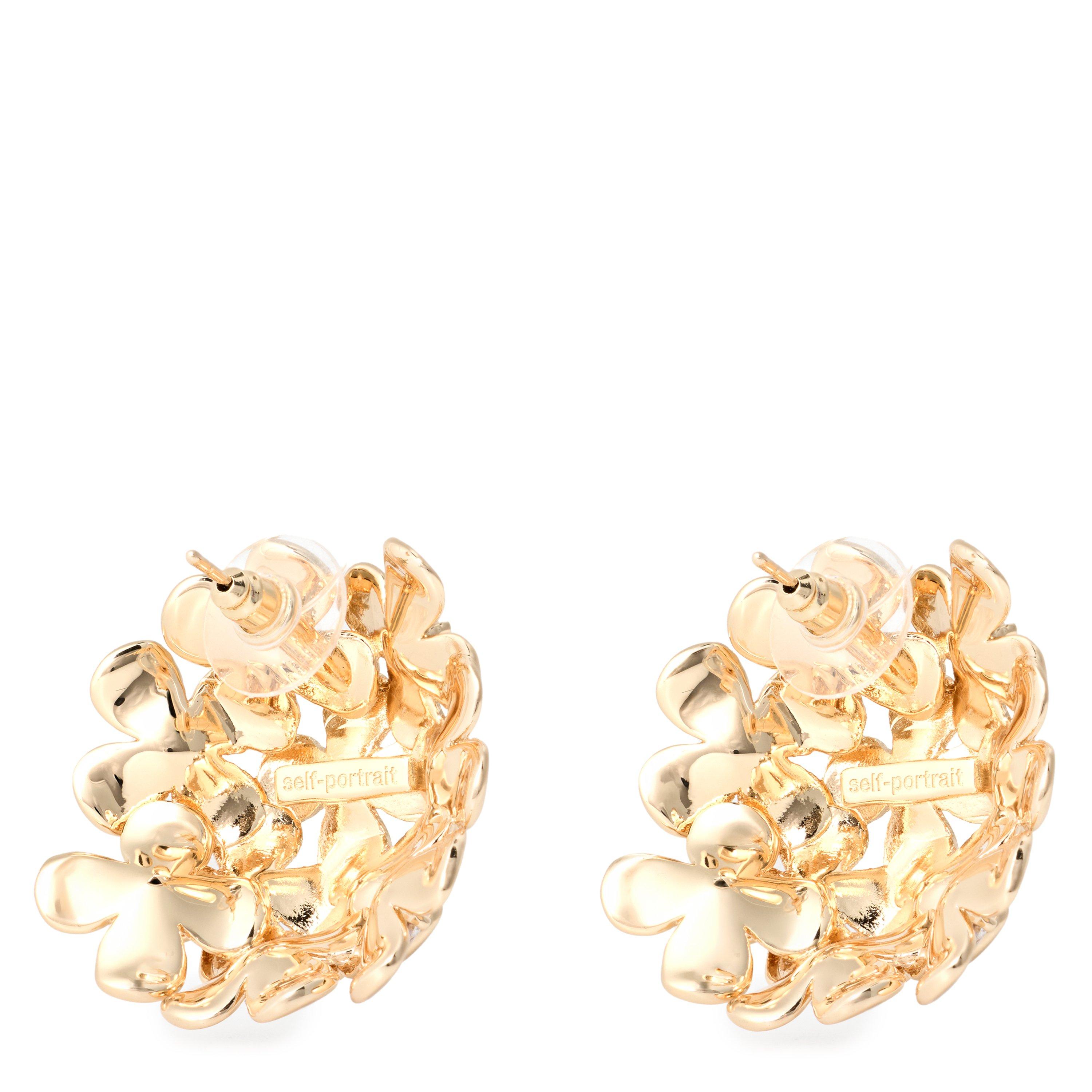 GOLD - Self Portrait - GOLD FLOWER CLUSTER EARRI - 2