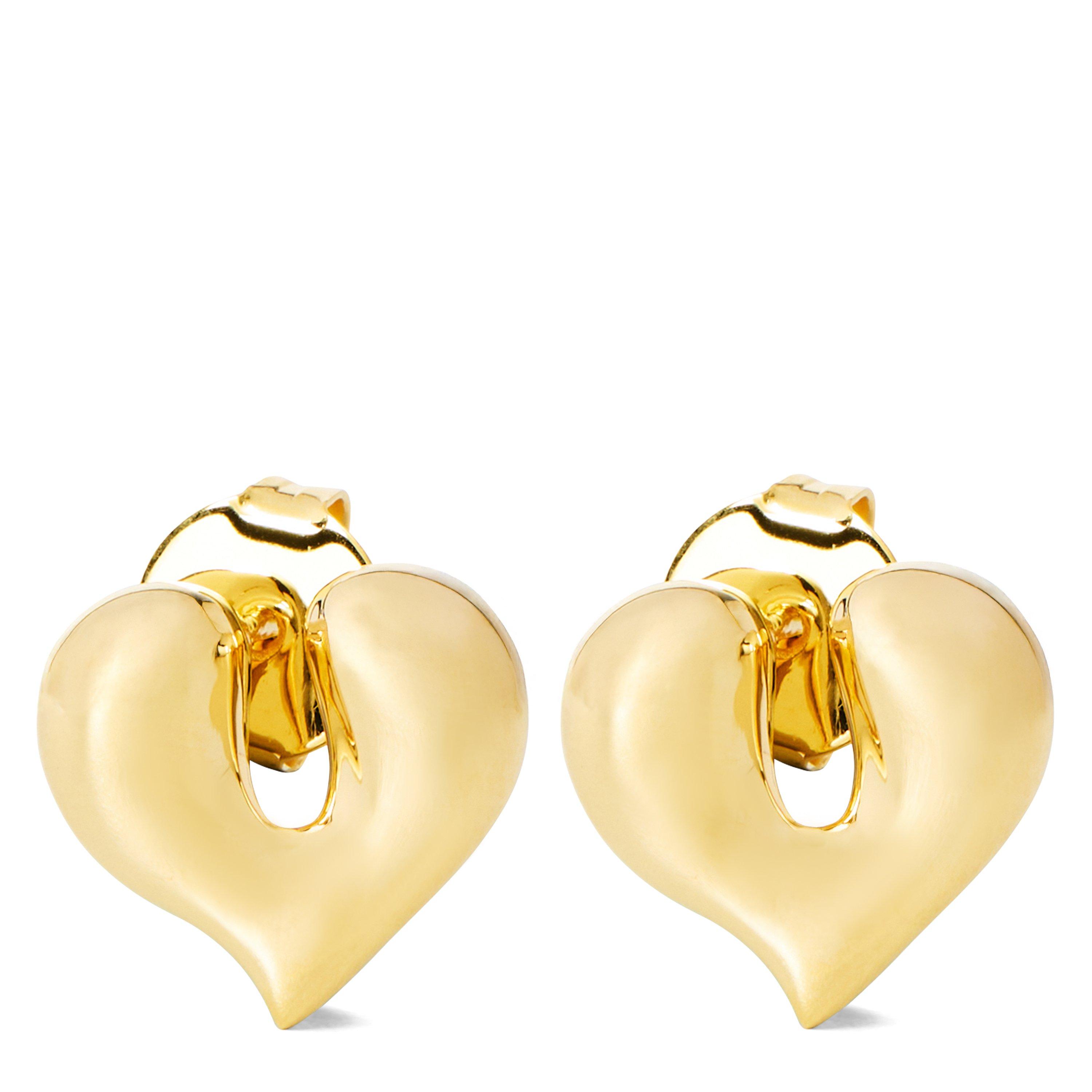 GOLD - Missoma - MOLTEN HEART STUD EARRING - 1