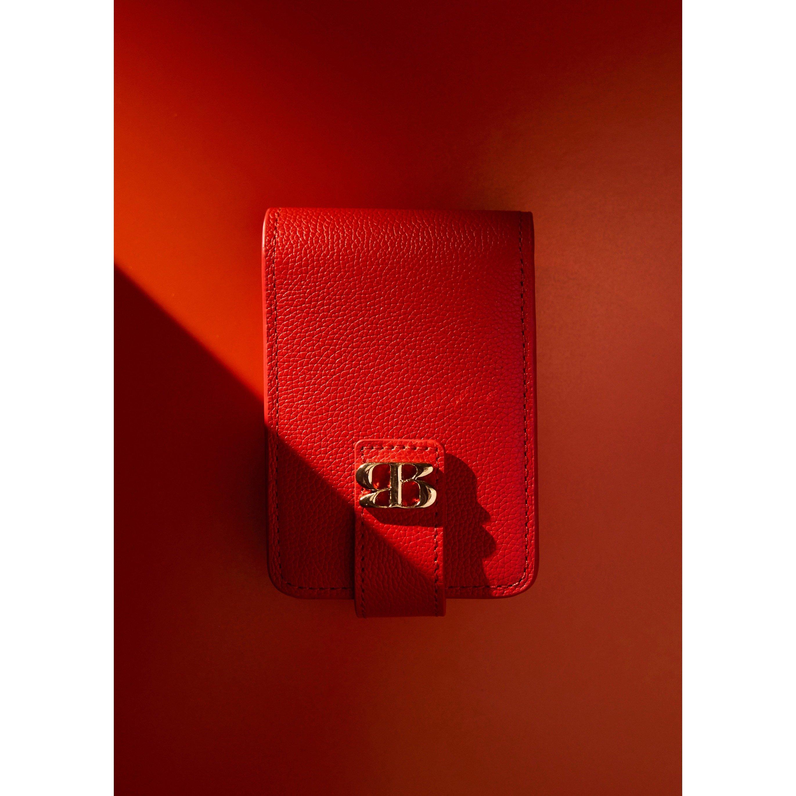 RED 01 - Bob Beaute - Women's Mr. Gustave Leather Makeup Bag - 3