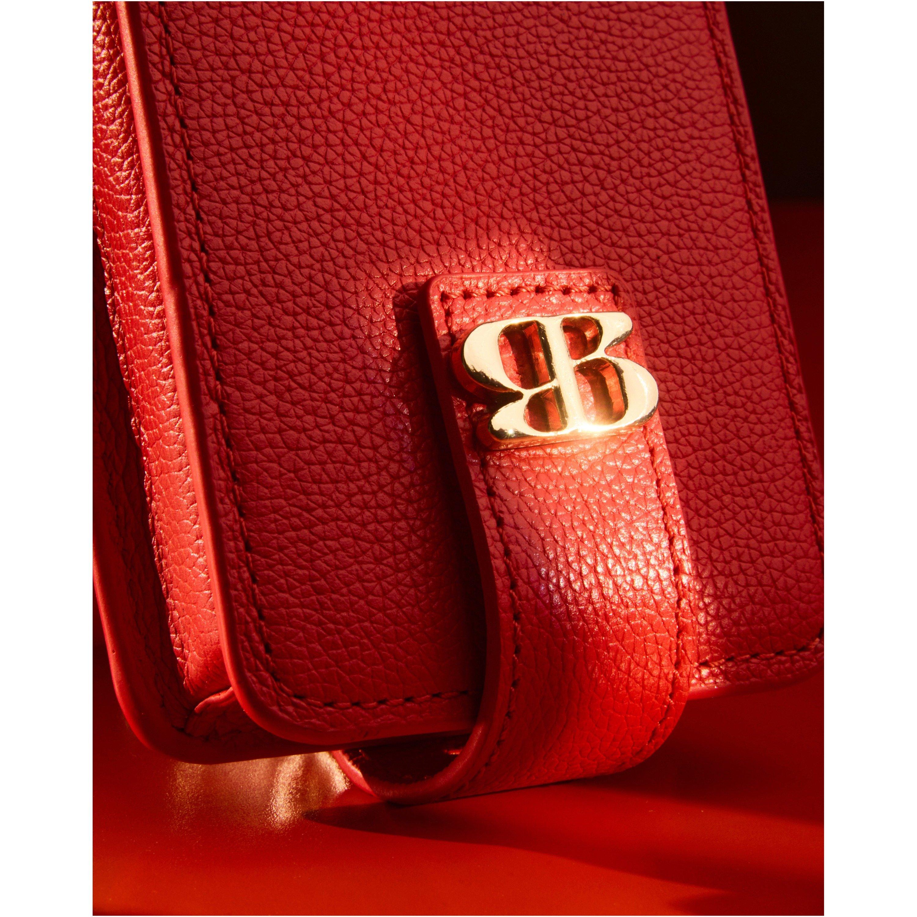 RED 01 - Bob Beaute - Women's Mr. Gustave Leather Makeup Bag - 4