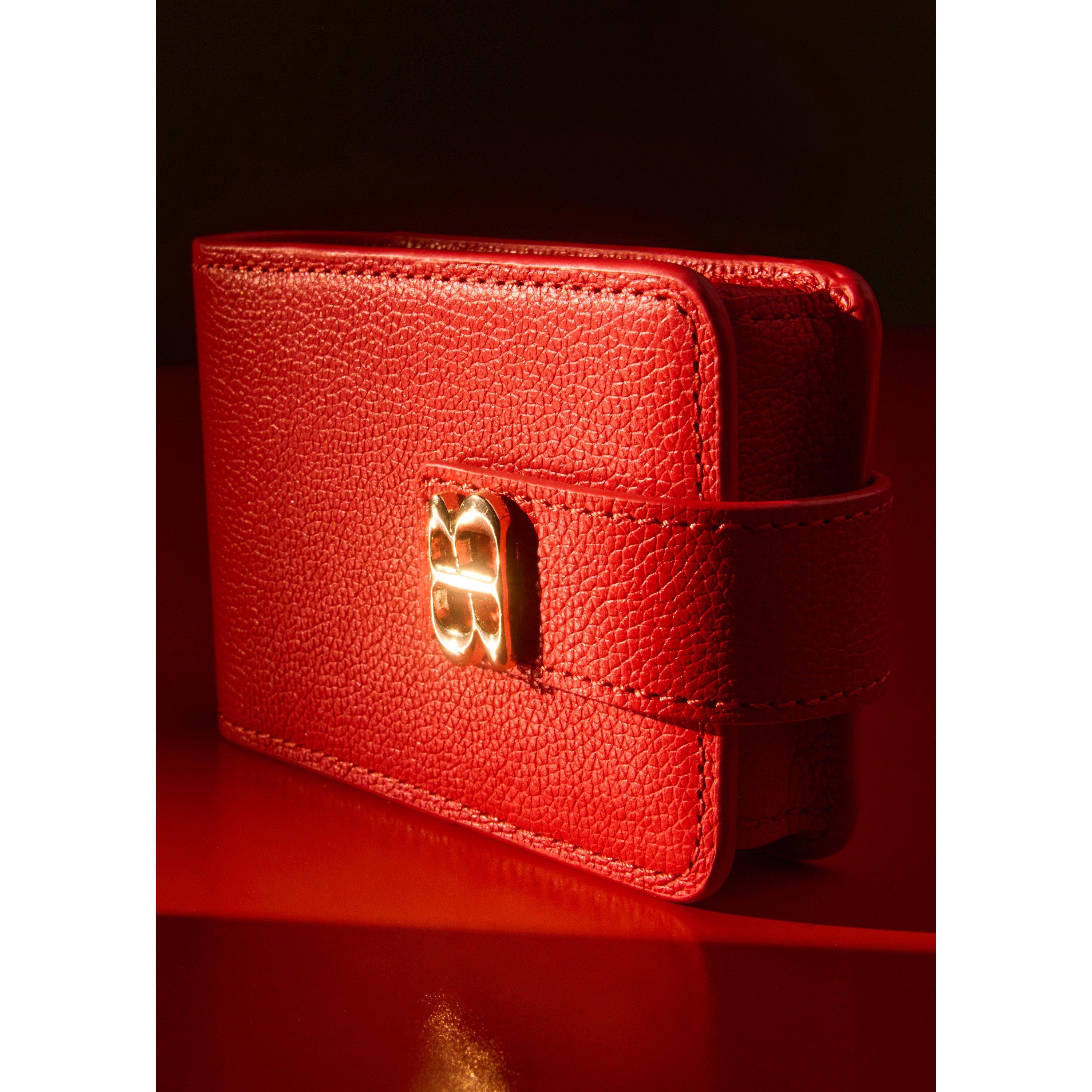 RED 01 - Bob Beaute - Women's Mr. Gustave Leather Makeup Bag - 6