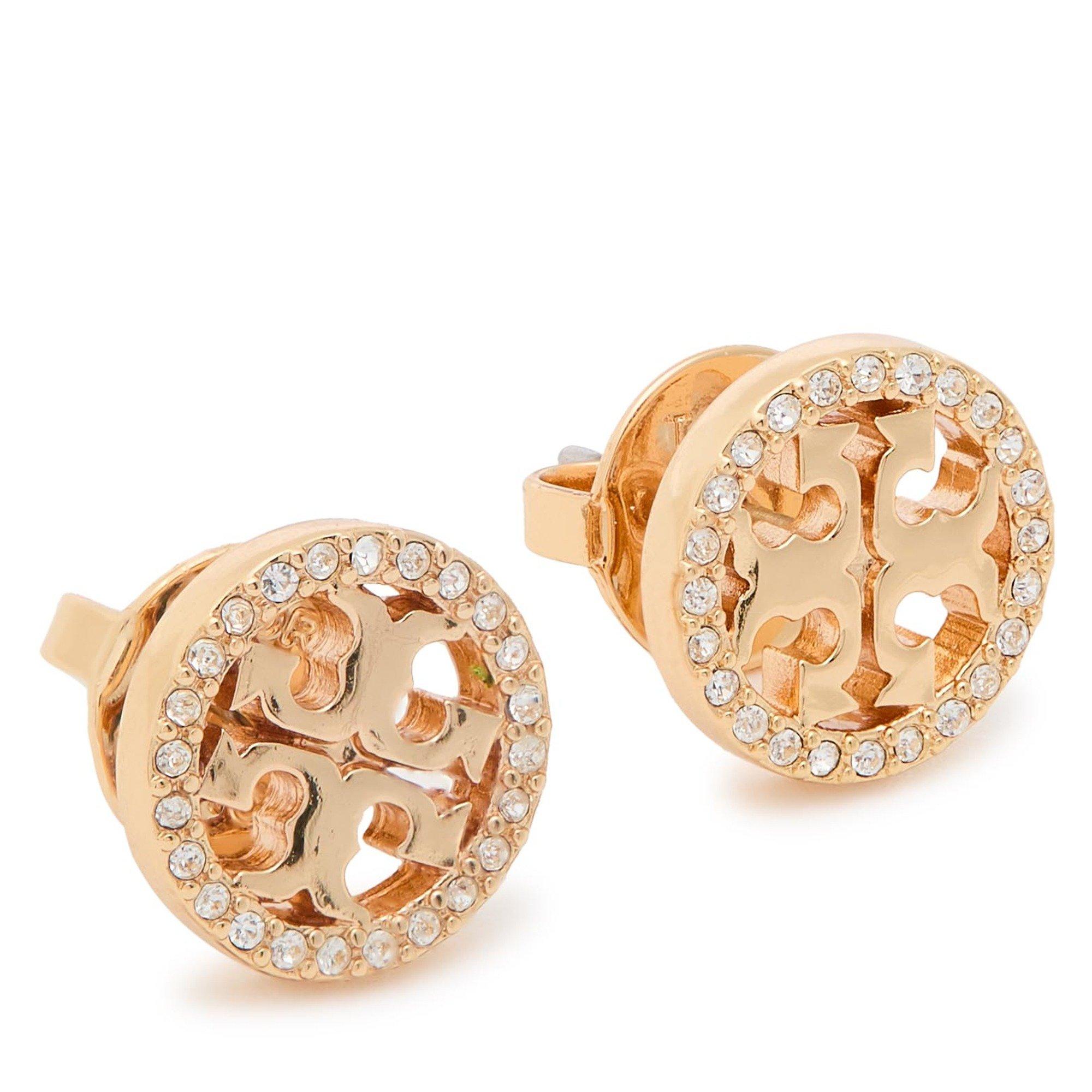 GOLD - Tory Burch - Icon Pav¿¿ Circle Stud Earrings - 2