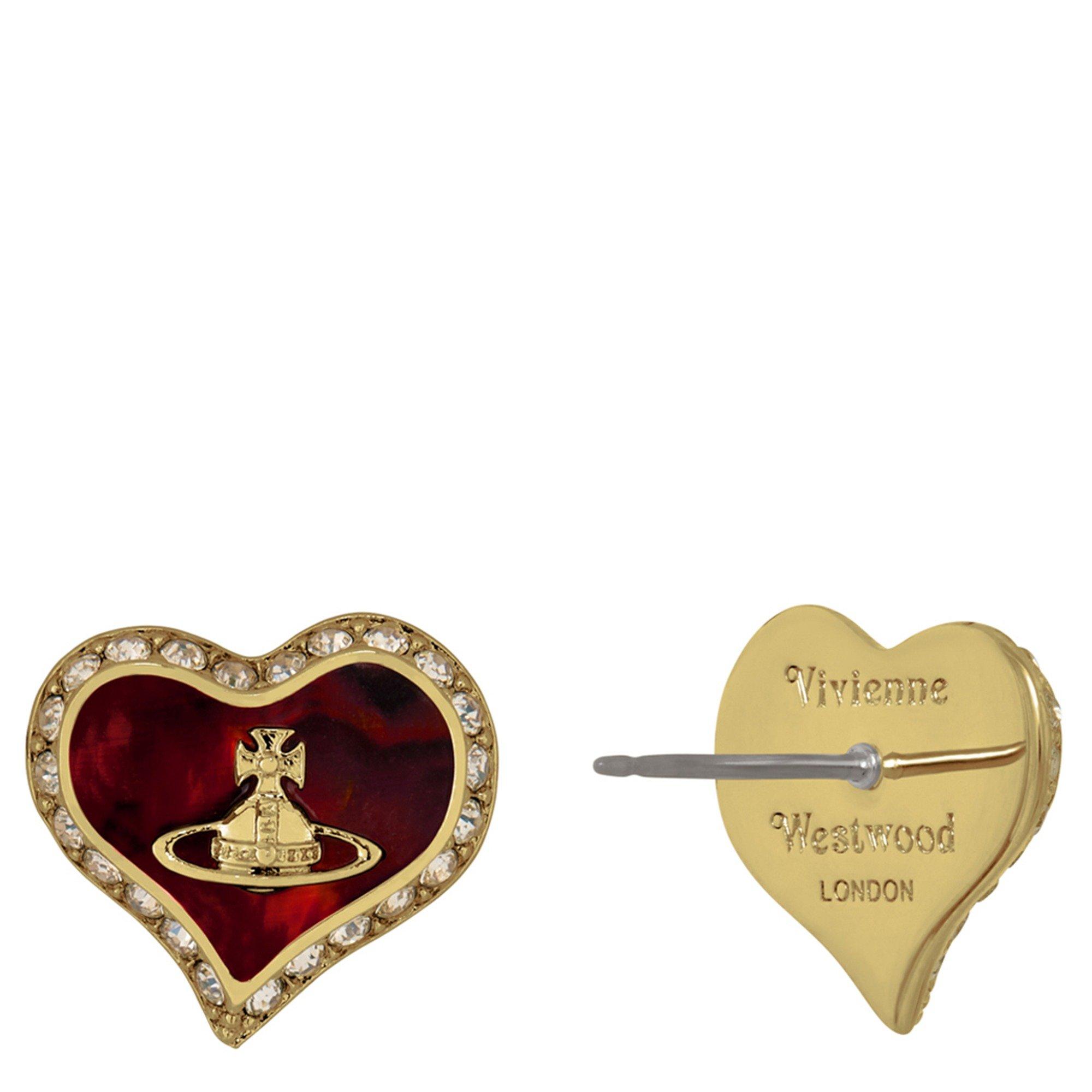 GOLD - Vivienne Westwood - Women's Petra Stud Earrings - 2