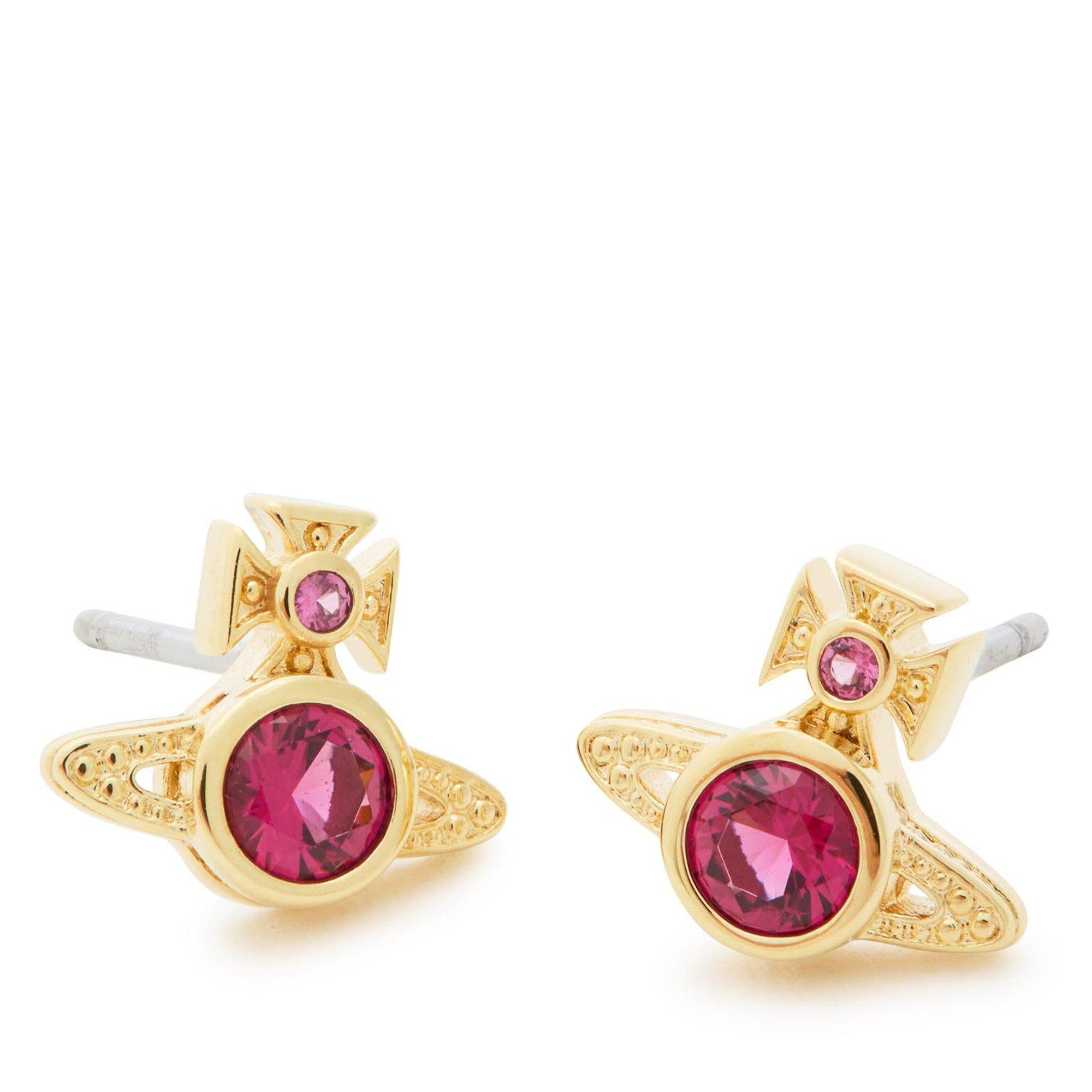 GOLD - Vivienne Westwood - Women's London Orb Stud Earrings - 2