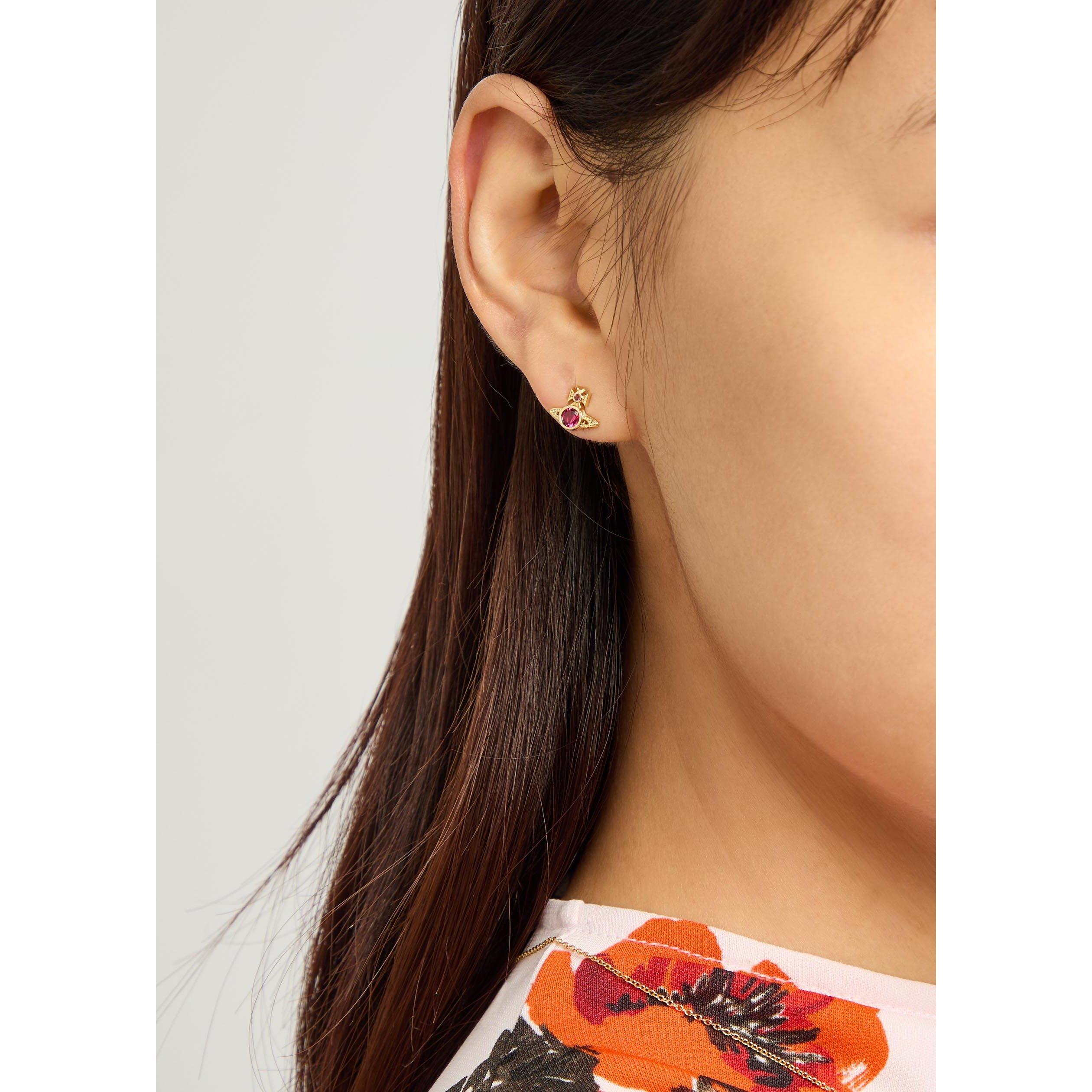 GOLD - Vivienne Westwood - Women's London Orb Stud Earrings - 3