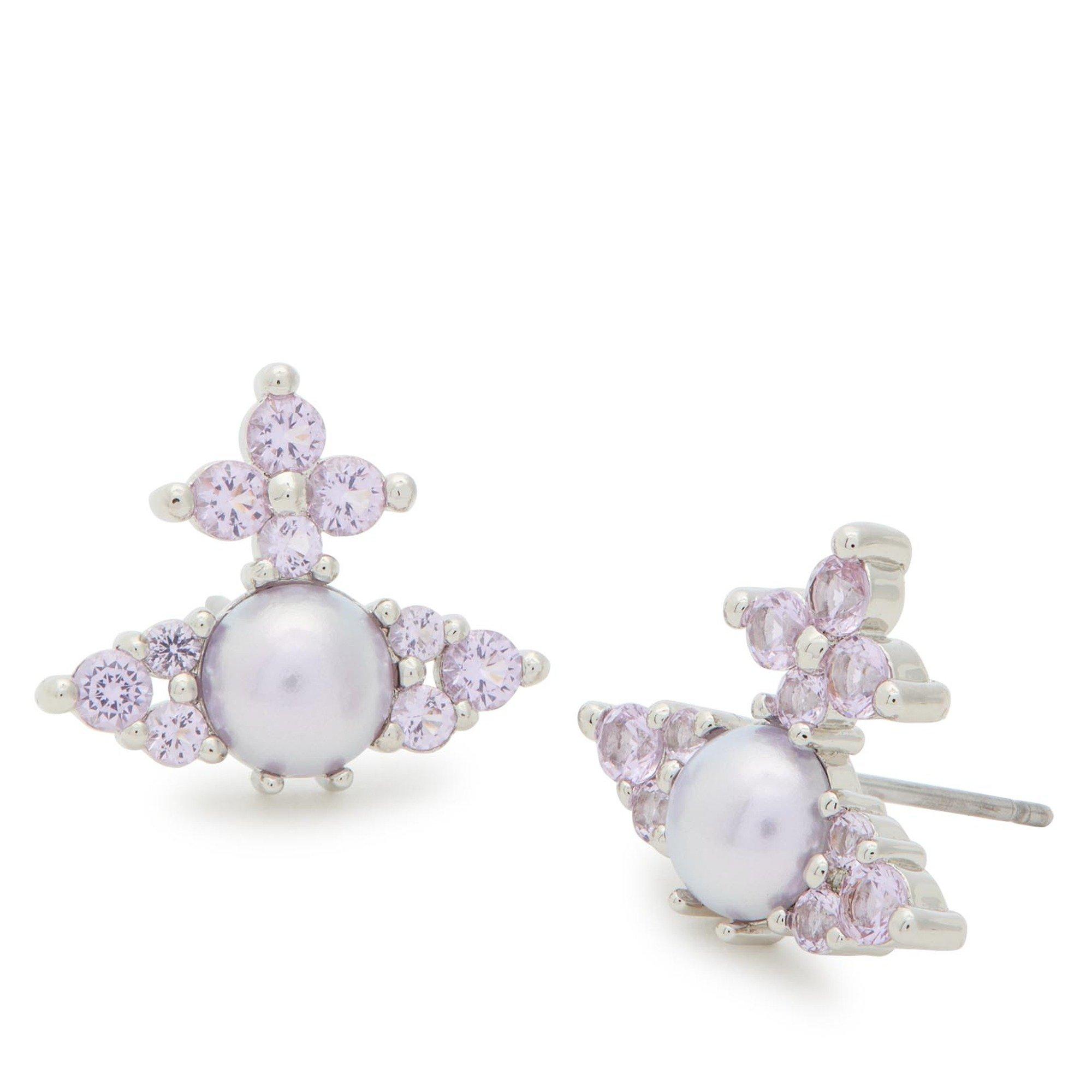 SILVER - Vivienne Westwood - Women's Feodora Stud Earrings - 2