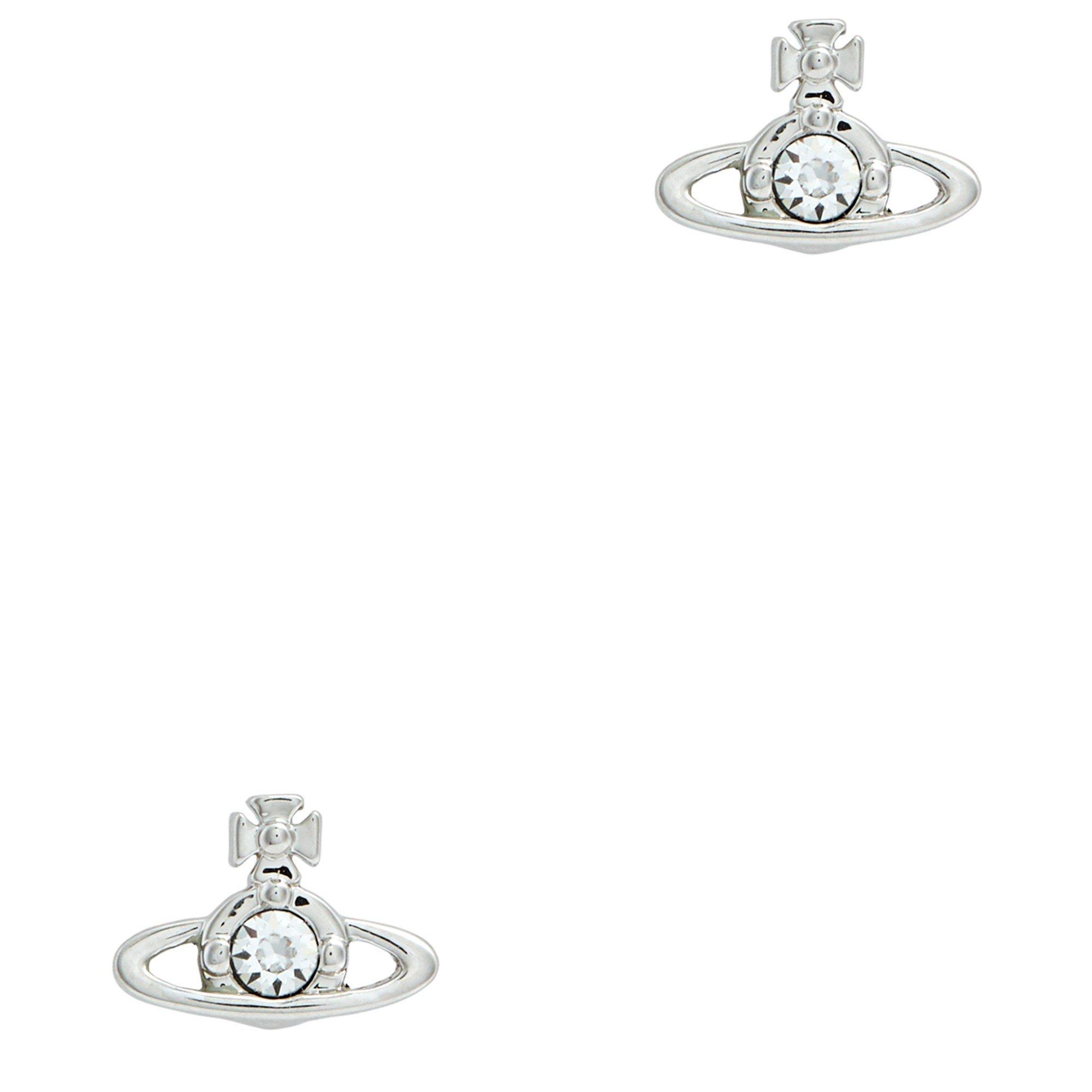 SILVER - Vivienne Westwood - NANO SOLITAIRE EARRINGS