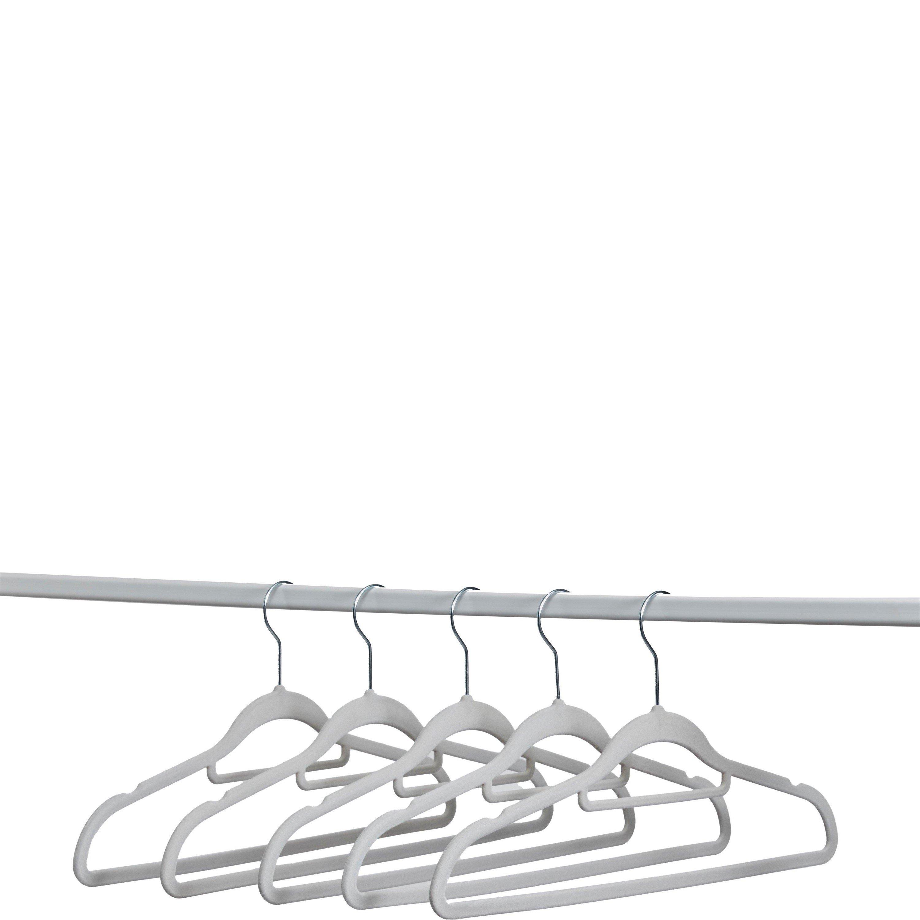 Grey - Homelife - Set of 20 Velvet Coat Hangers - 2