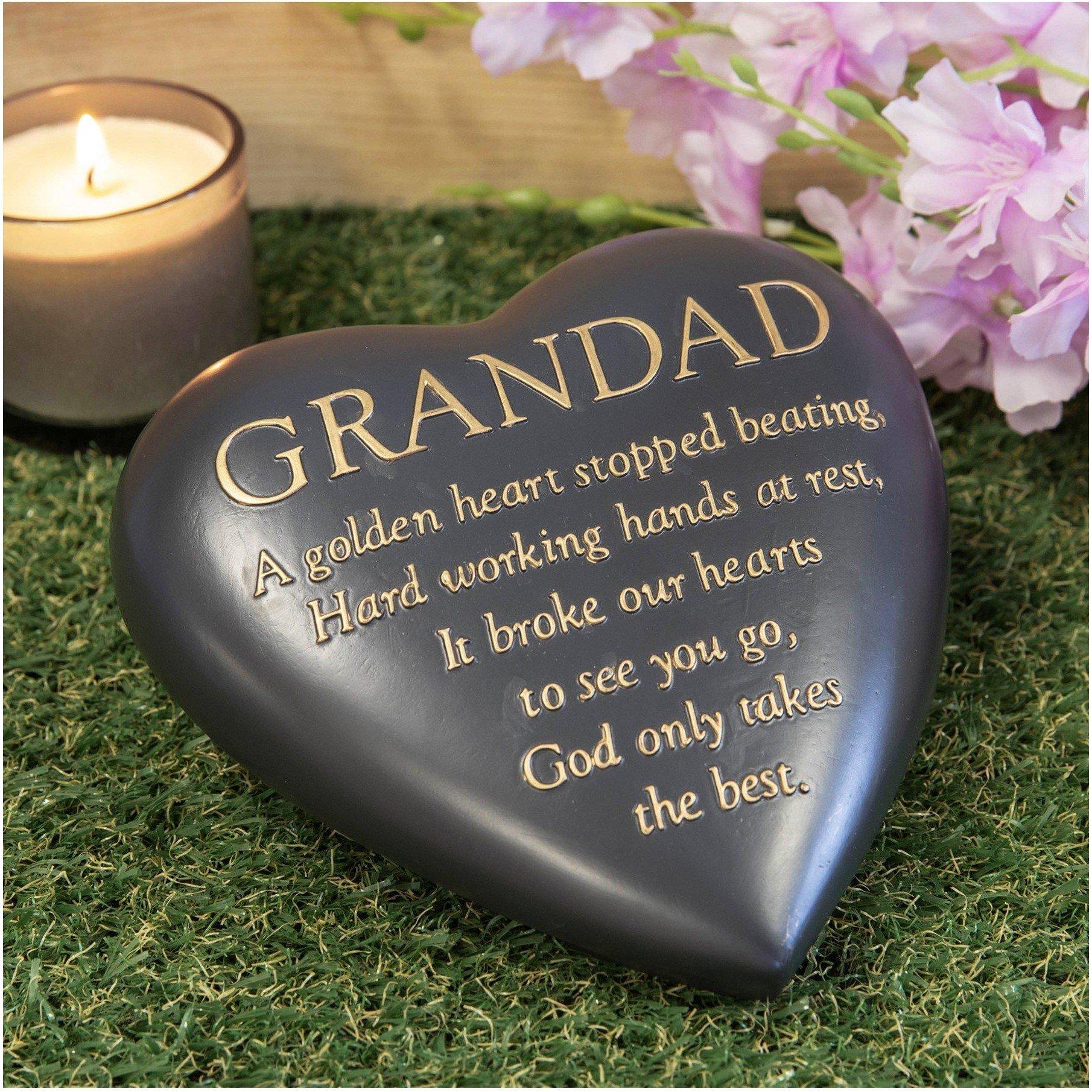 Dark Grey - Celebrations - Thought Of You Graveside Plaque - Grandad