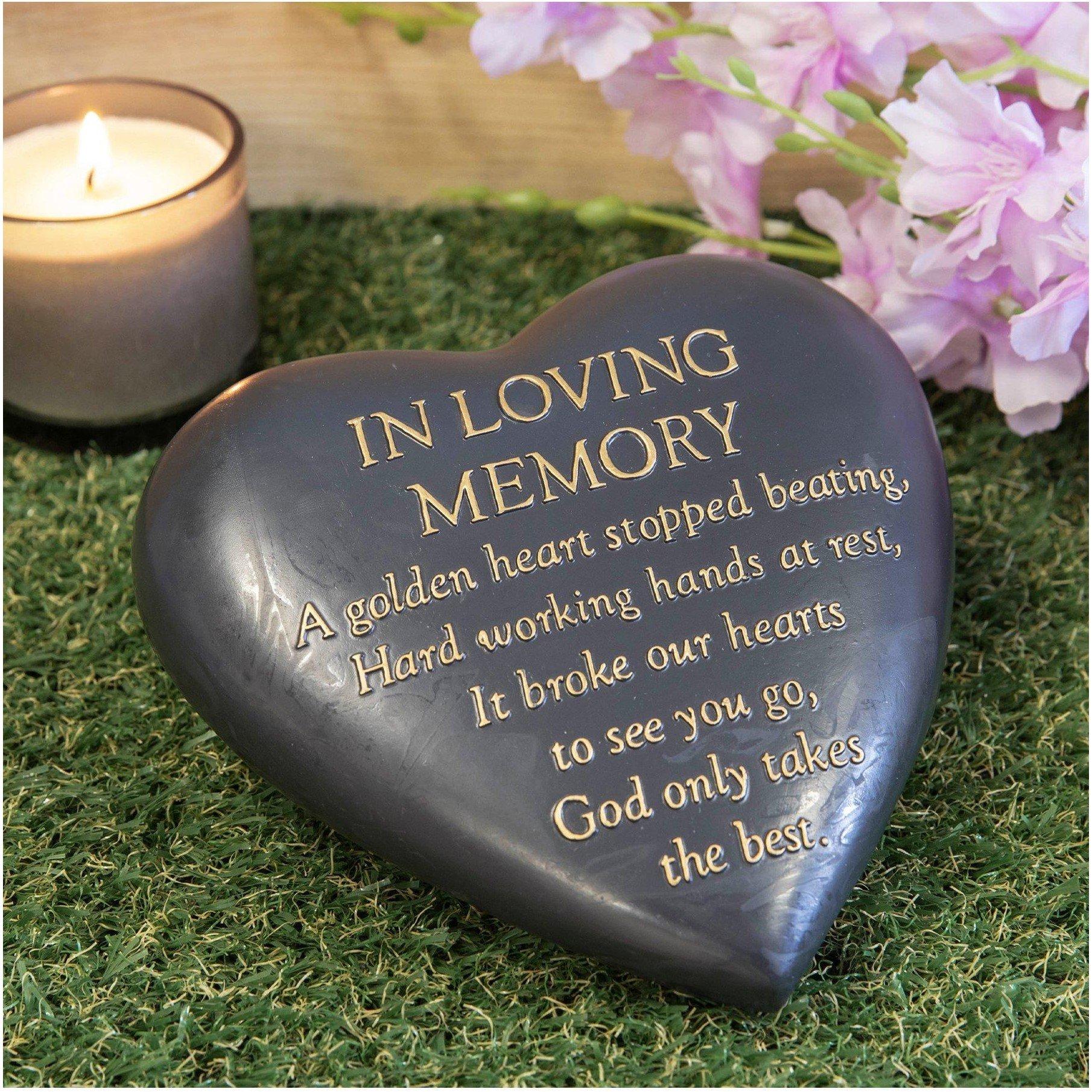 Celebrations  Thoughts Of You Graveside Plaque Loving Memory - Dark Grey