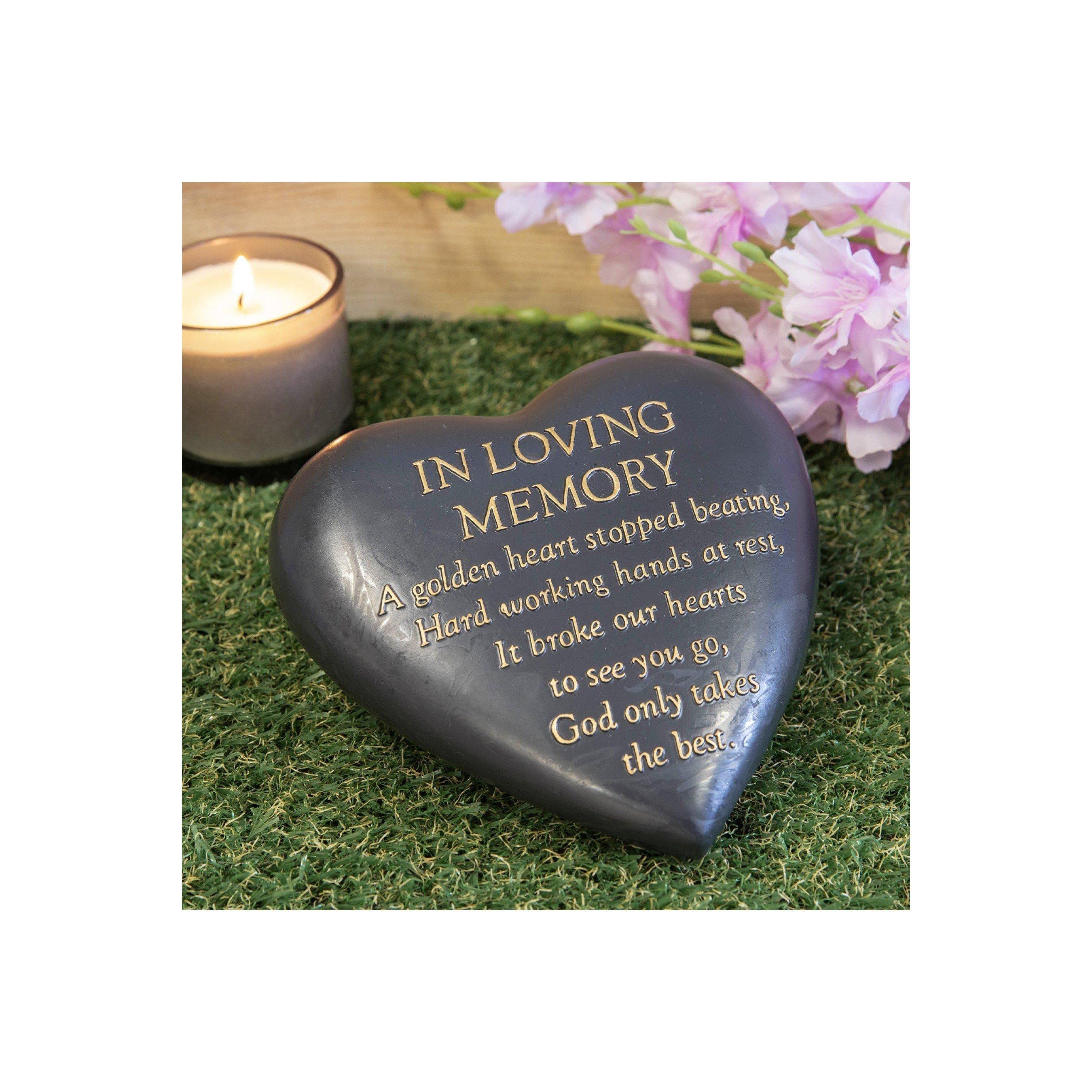 Celebrations Thoughts Of You Graveside Plaque Loving Memory - Dark Grey