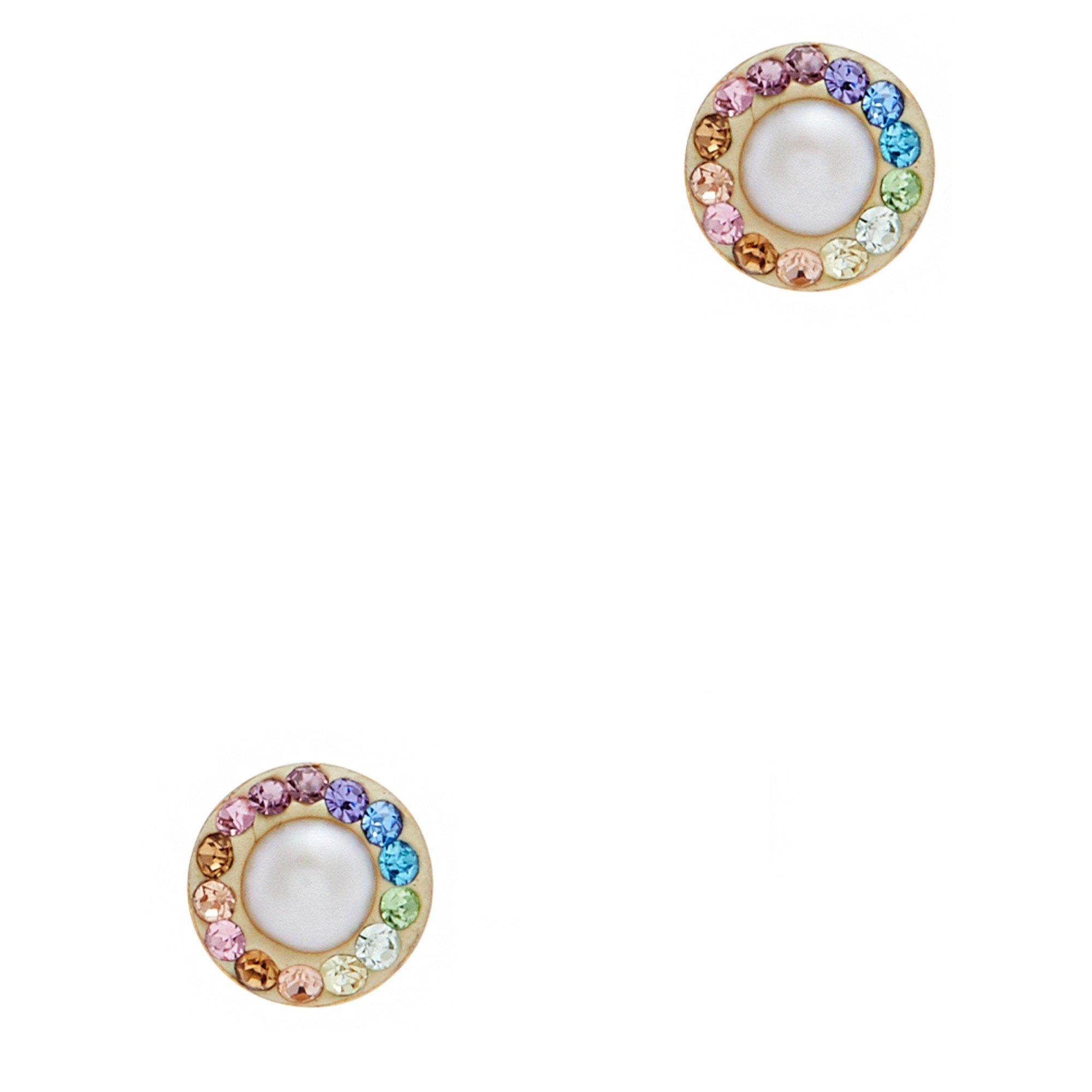 MULTICOLOURED - Soru Jewellery - PEARL RAINBOW STUDS - 1