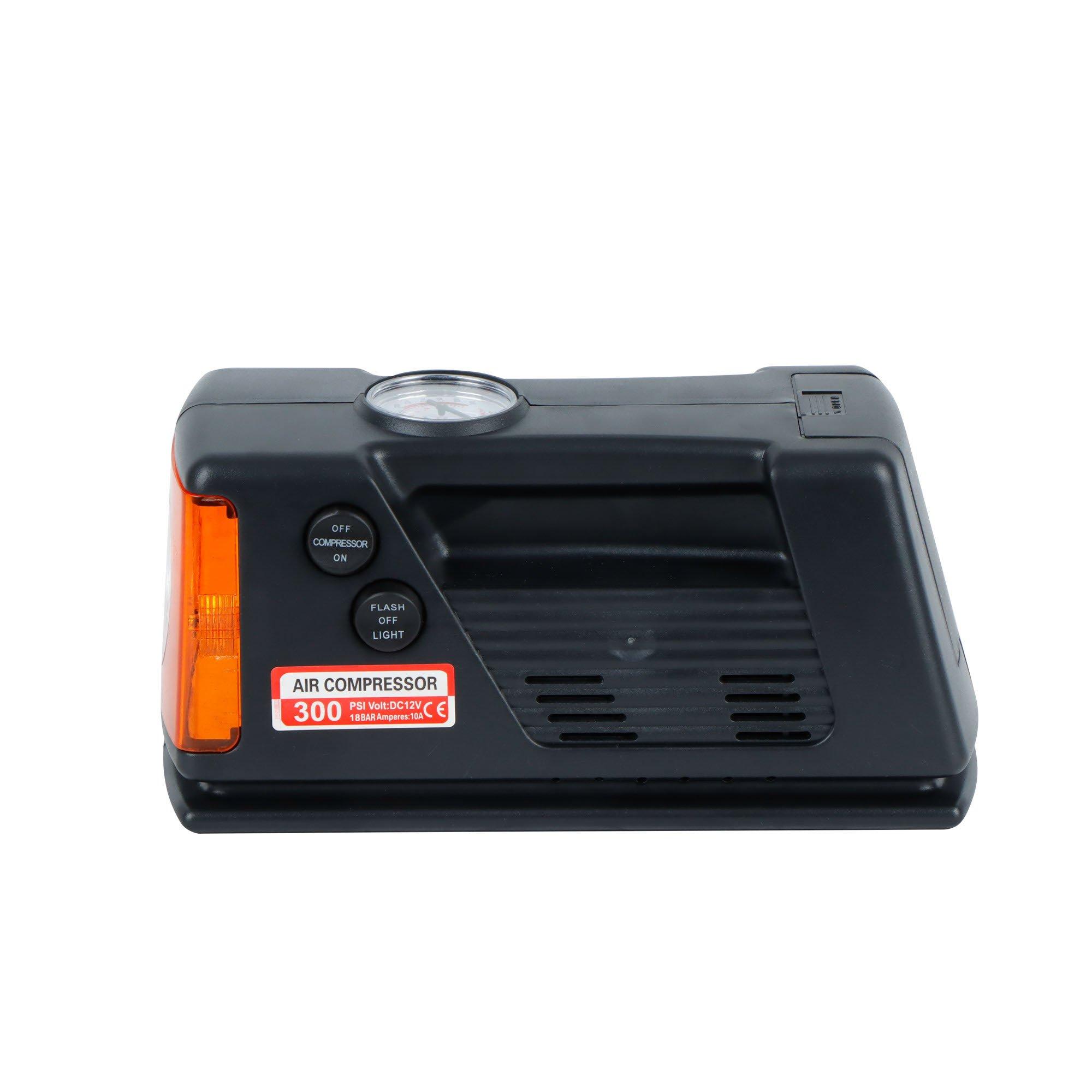 Streetwize  150Psi 12V Compact Digital Air Compressor- Auto Sh - Black - 150PSI 12V
