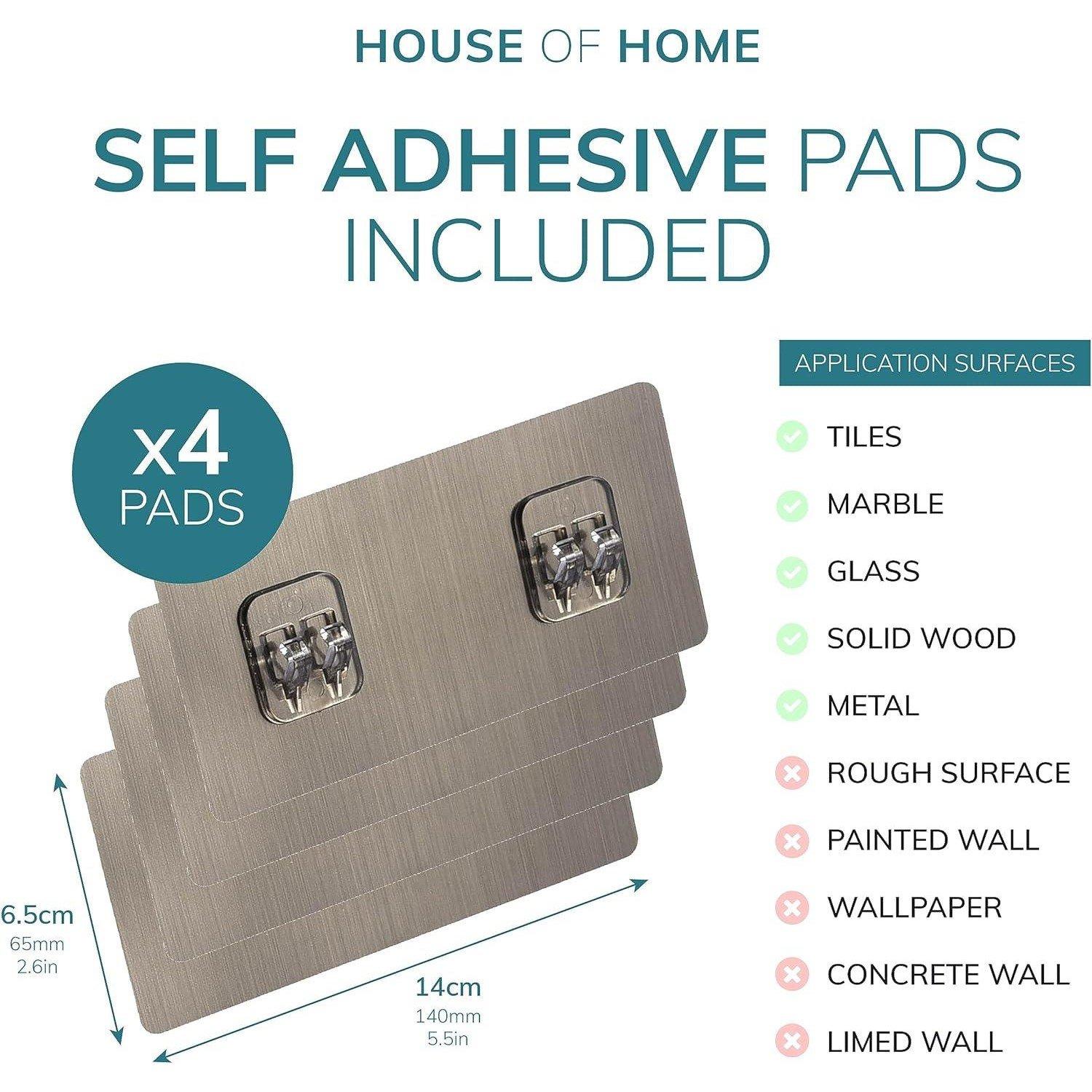 Black - Homelife - Set of 2 Corner Shower Caddy in Black Nano Coating - 6