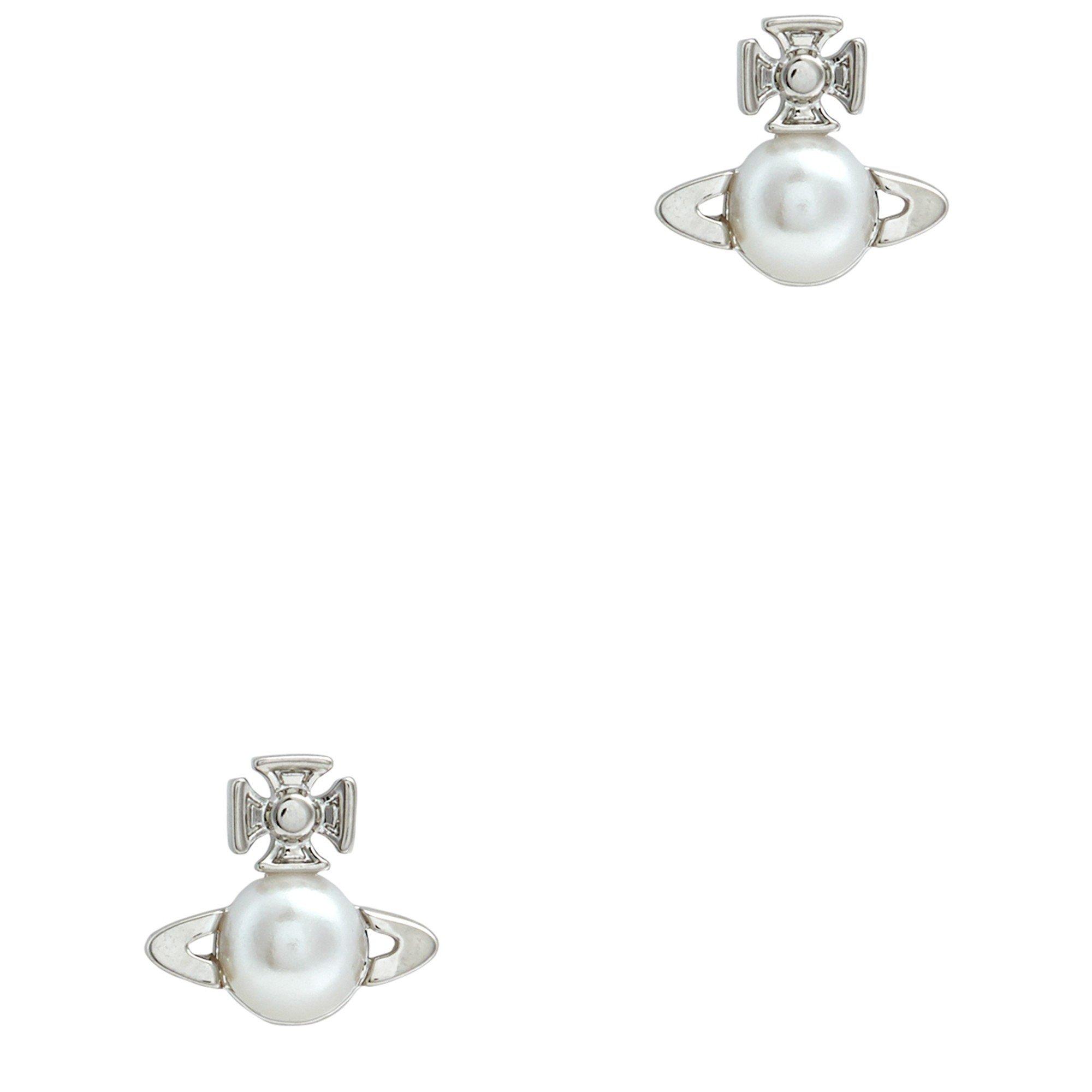 SILVER - Vivienne Westwood - BALBINA PEARL EARRINGS