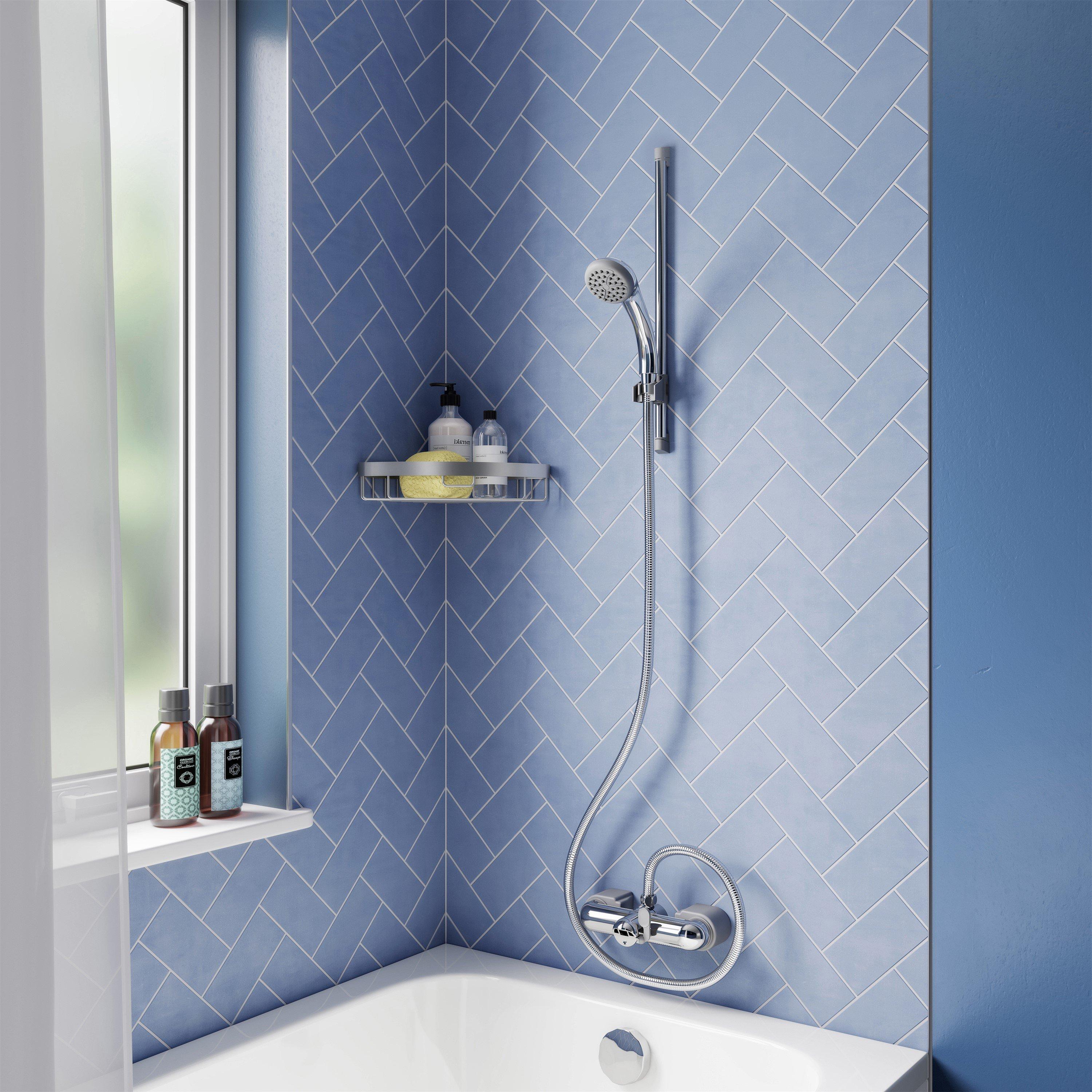 Chrome - Croydex - Bath Shower Mixer Set Chrome - 1