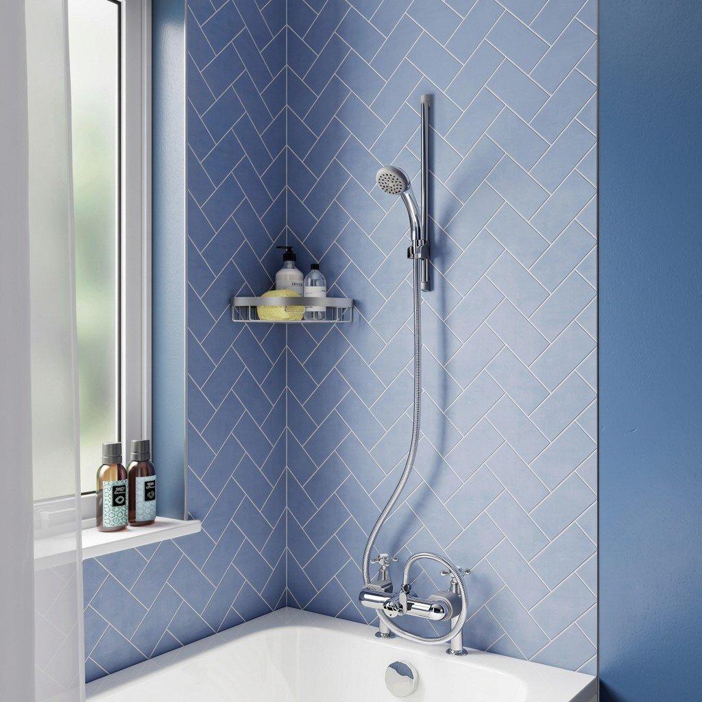 Chrome - Croydex - Bath Shower Mixer Set Chrome - 1