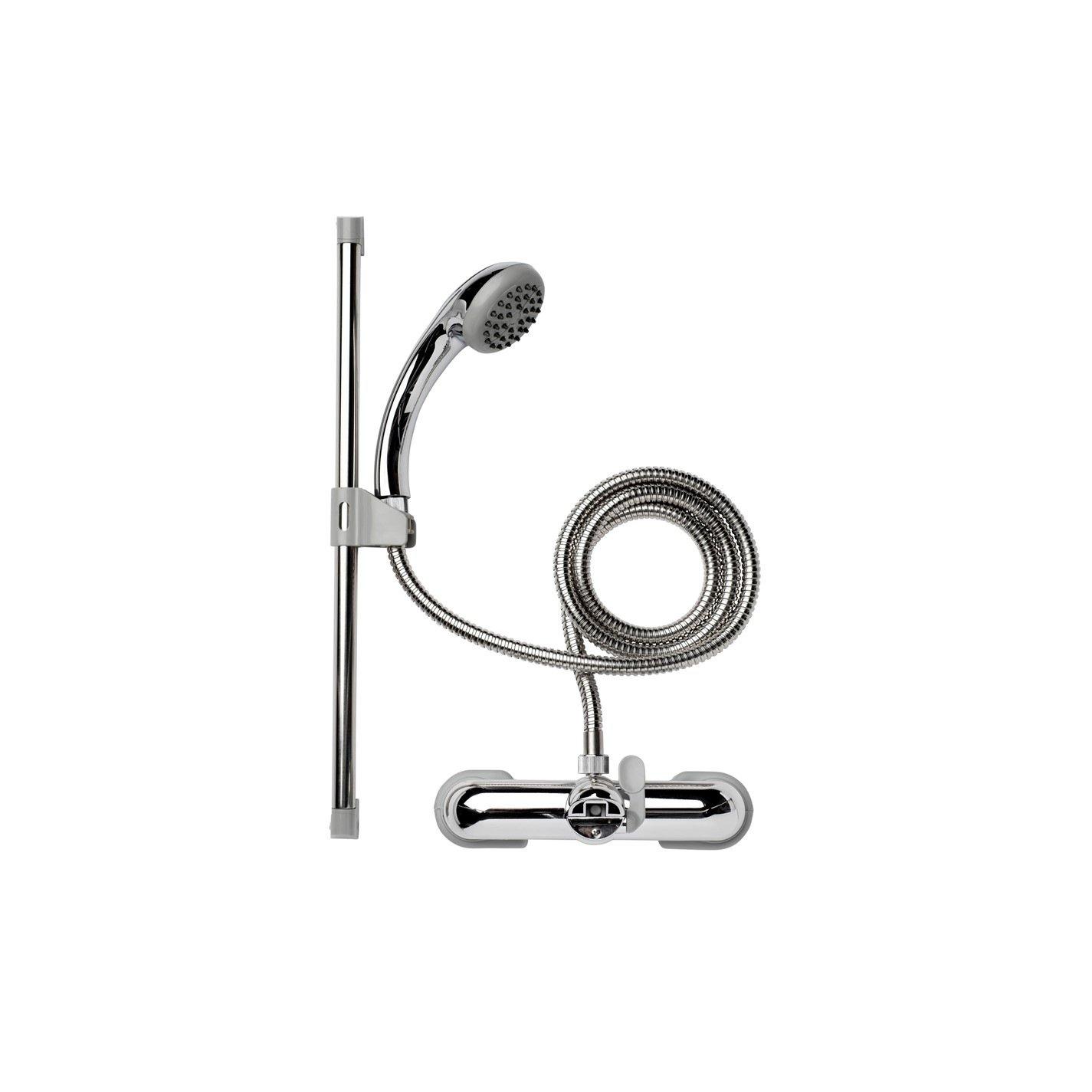 Chrome - Croydex - Bath Shower Mixer Set Chrome - 2