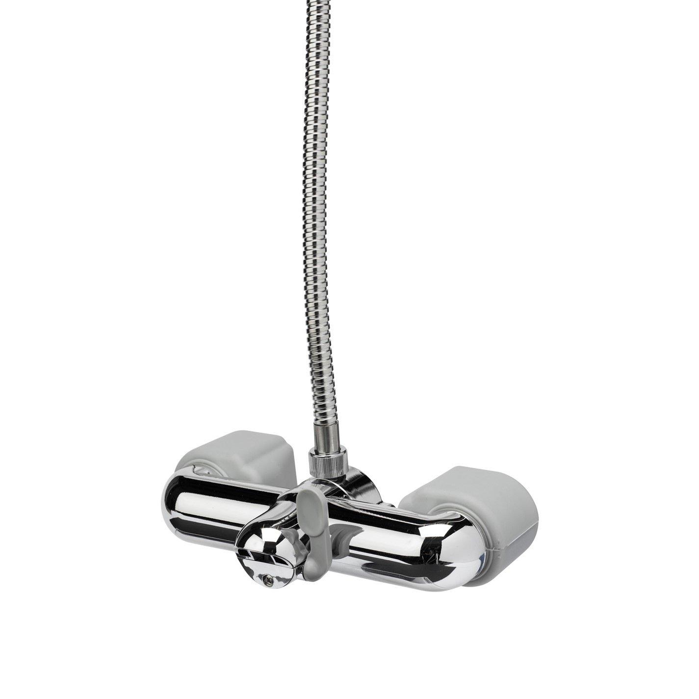 Chrome - Croydex - Bath Shower Mixer Set Chrome - 4