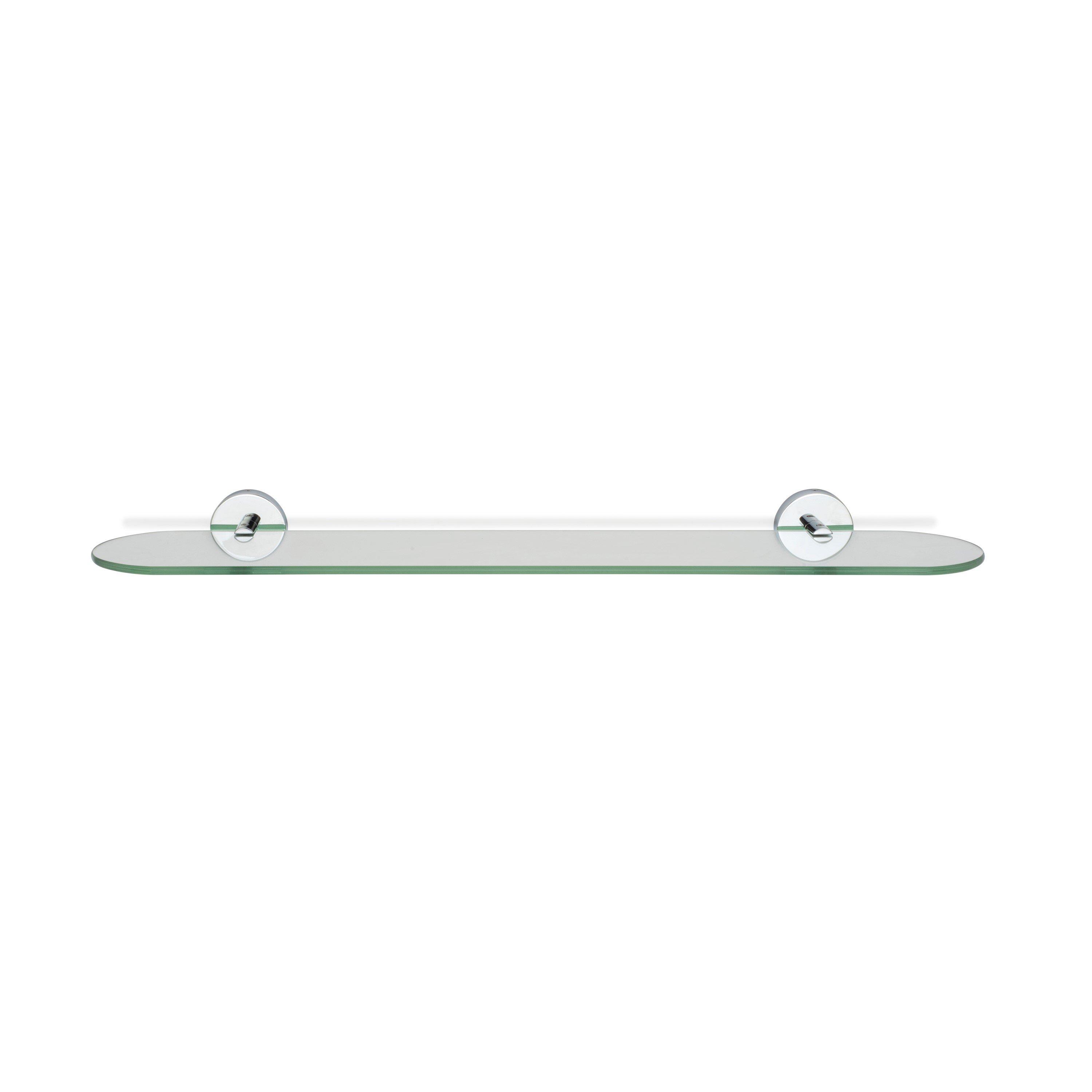 Chrome - Croydex - Flexi-Fix Romsey Glass Shelf - 2
