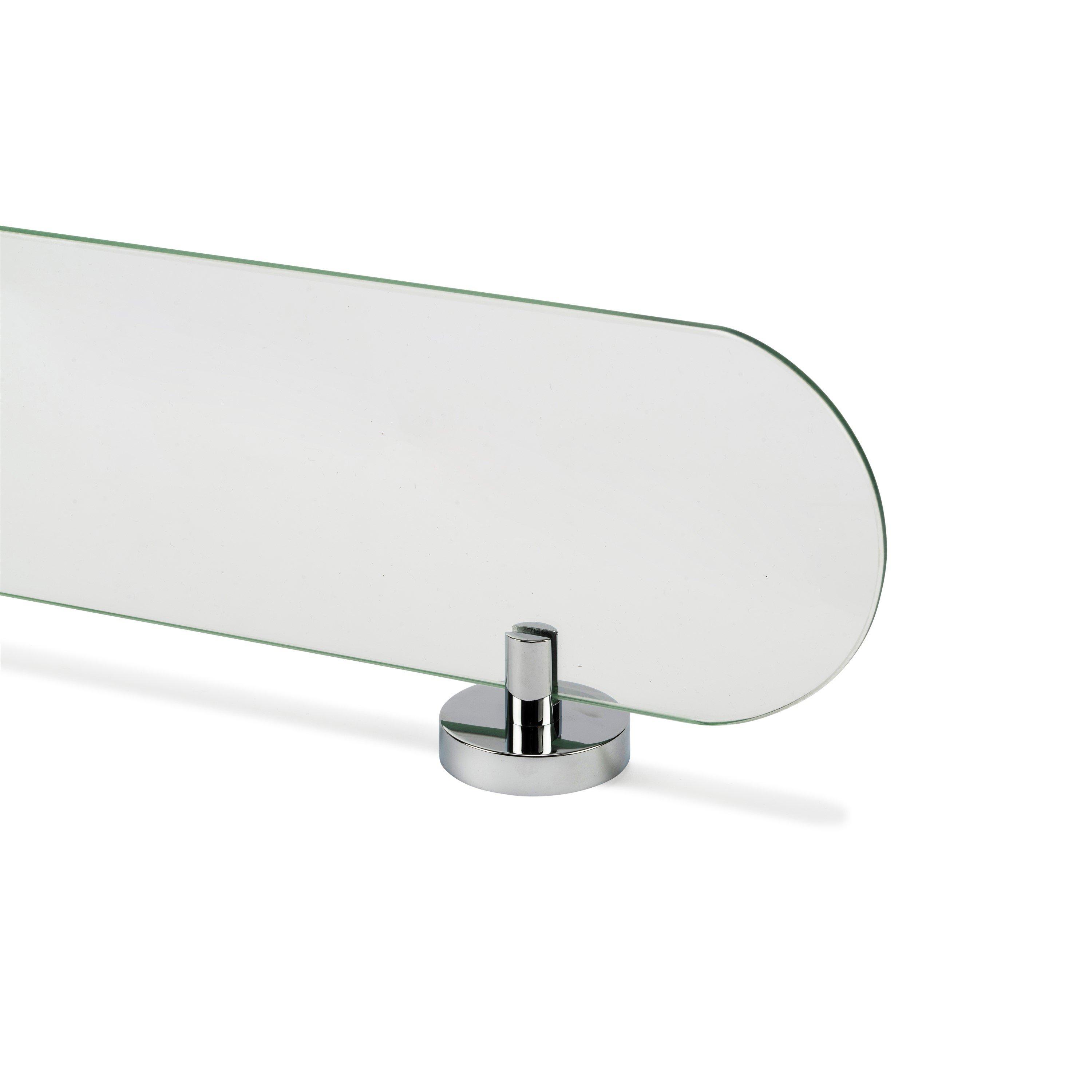 Chrome - Croydex - Flexi-Fix Romsey Glass Shelf - 5