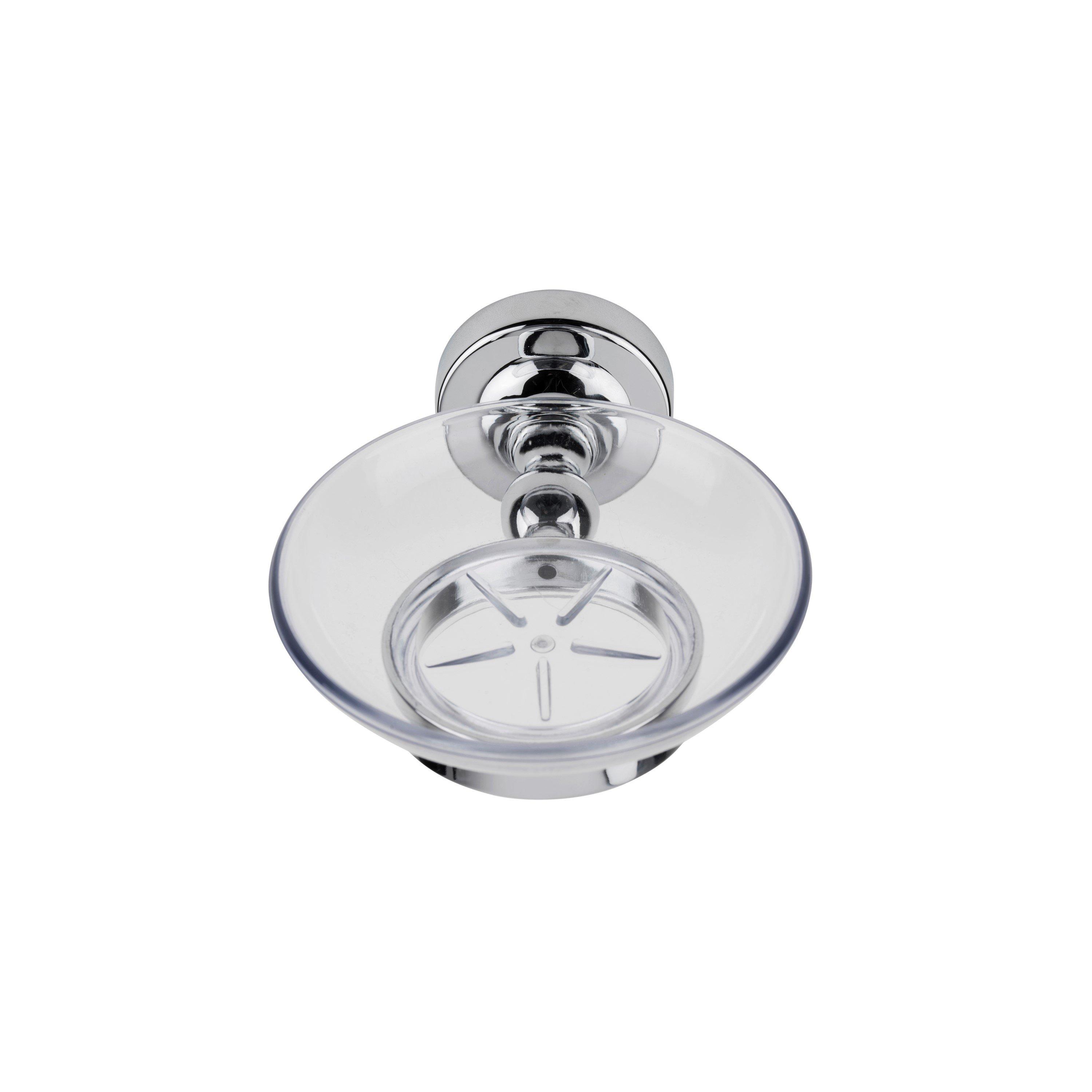 Chrome - Croydex - Flexi-Fix Romsey Soap Dish & Holder - 2