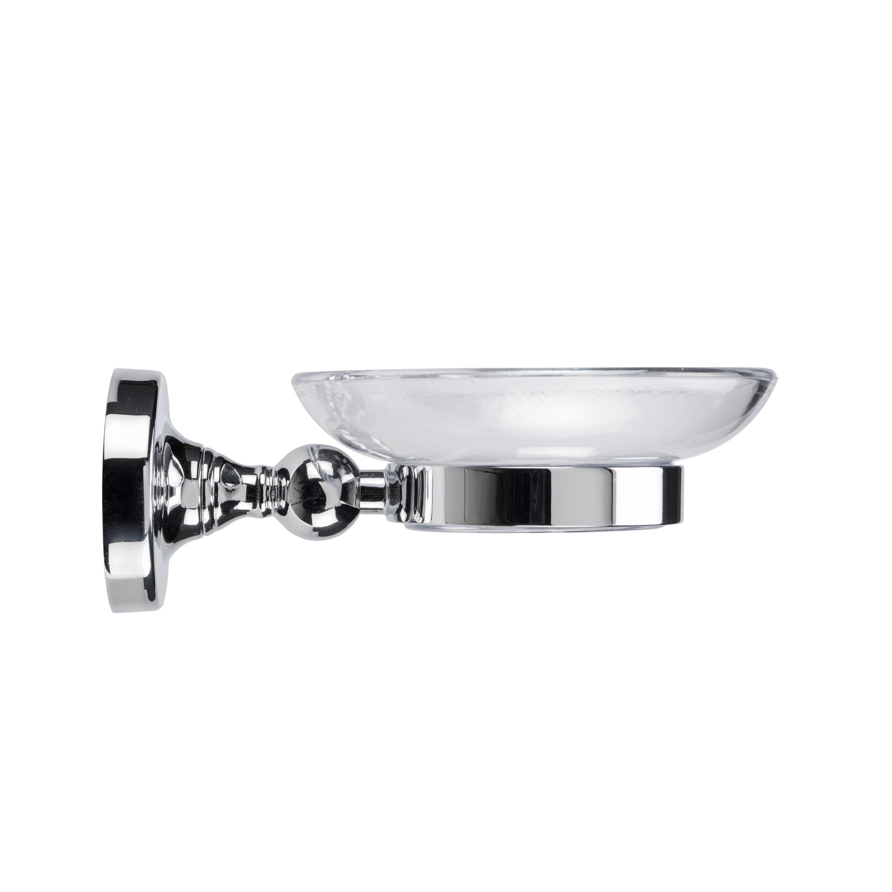 Chrome - Croydex - Flexi-Fix Romsey Soap Dish & Holder - 3