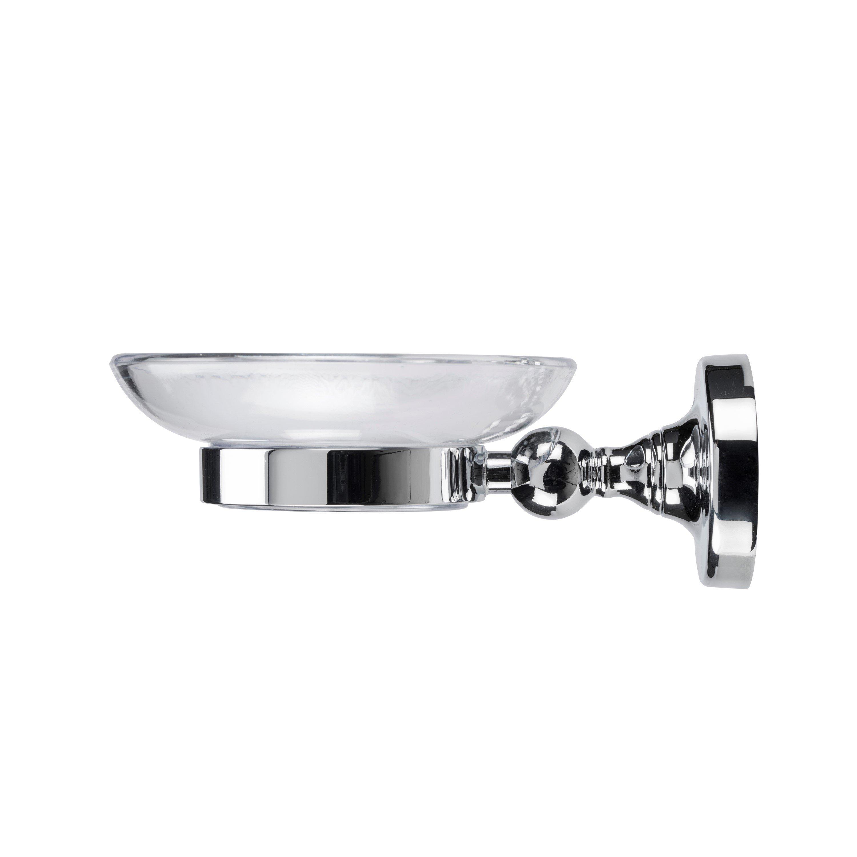 Chrome - Croydex - Flexi-Fix Romsey Soap Dish & Holder - 4