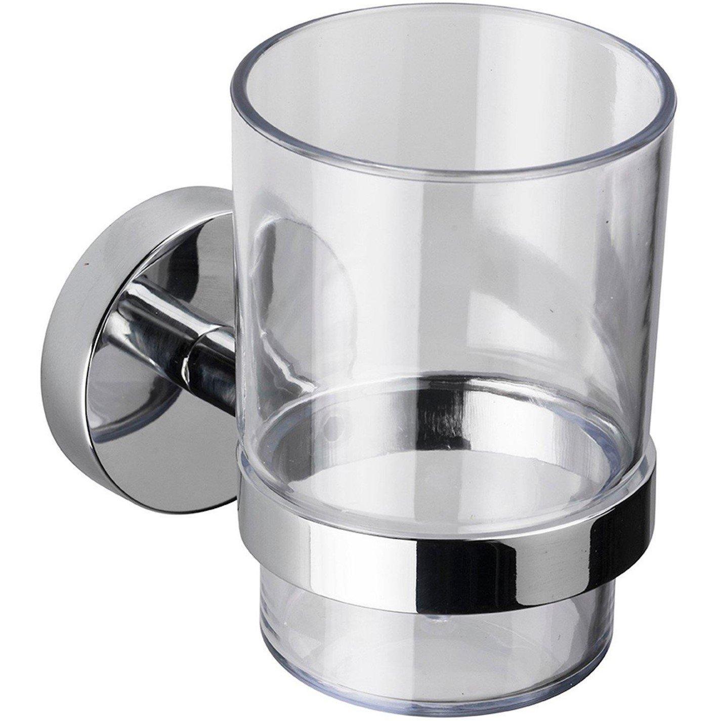 Chrome - Croydex - Flexi-Fix Romsey Tumbler & Holder - 1