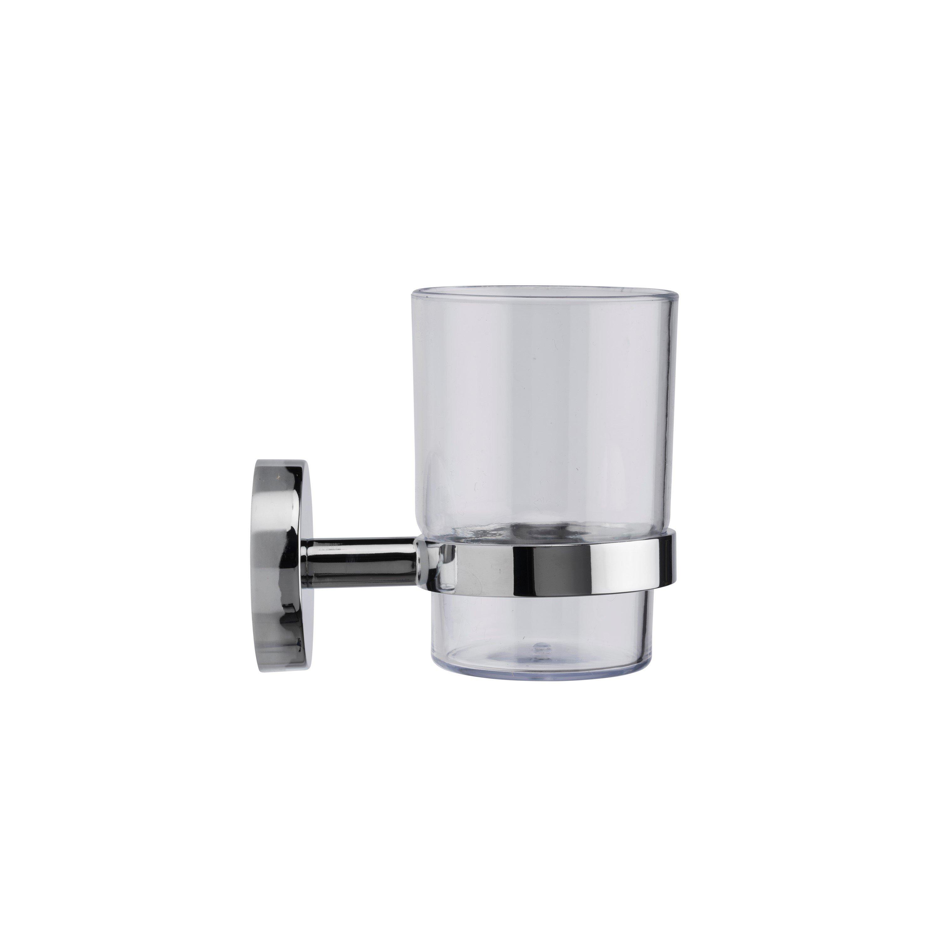 Chrome - Croydex - Flexi-Fix Romsey Tumbler & Holder - 2