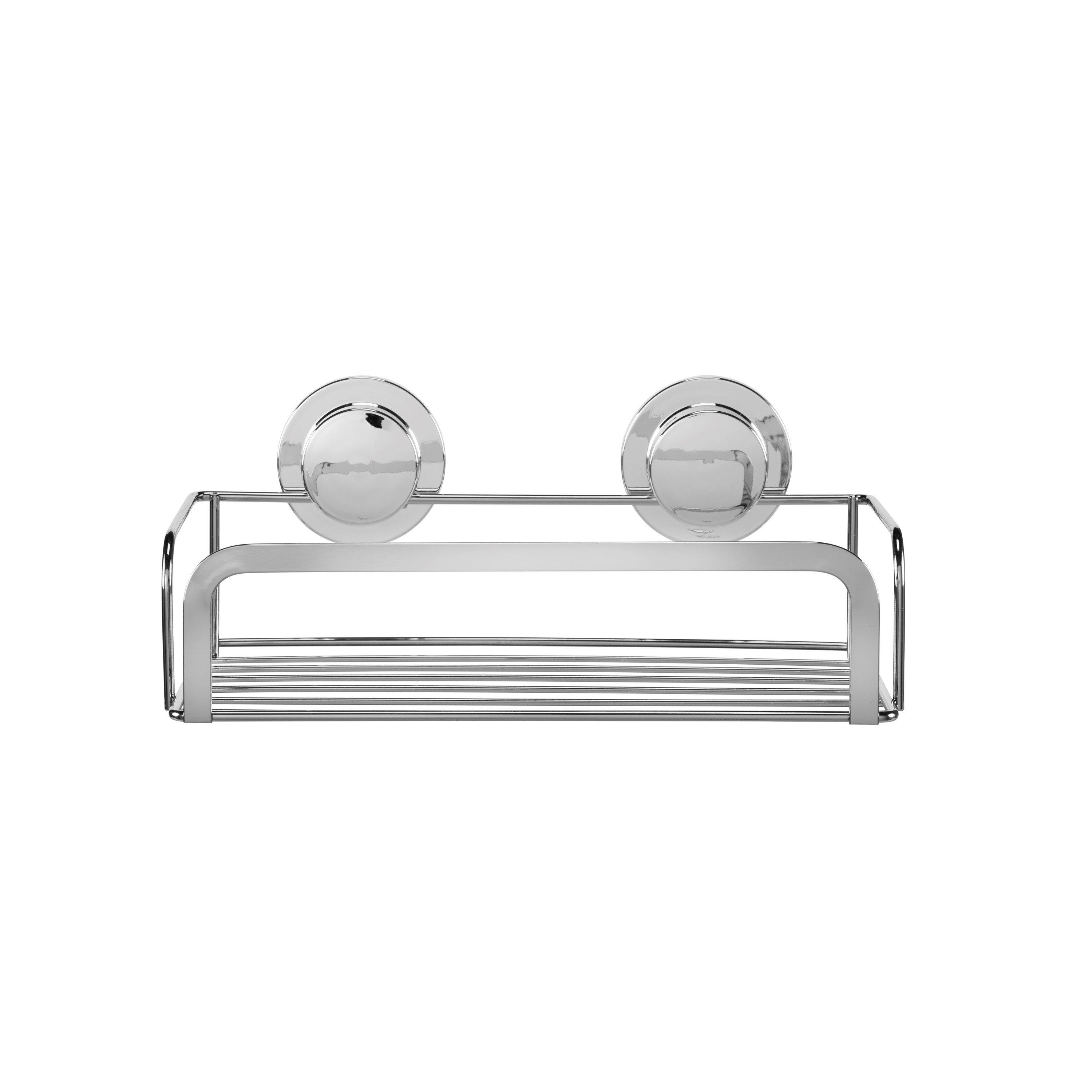 Chrome - Croydex - Croydex Stick N Lock Cosmetic Basket Rust-Free - 4