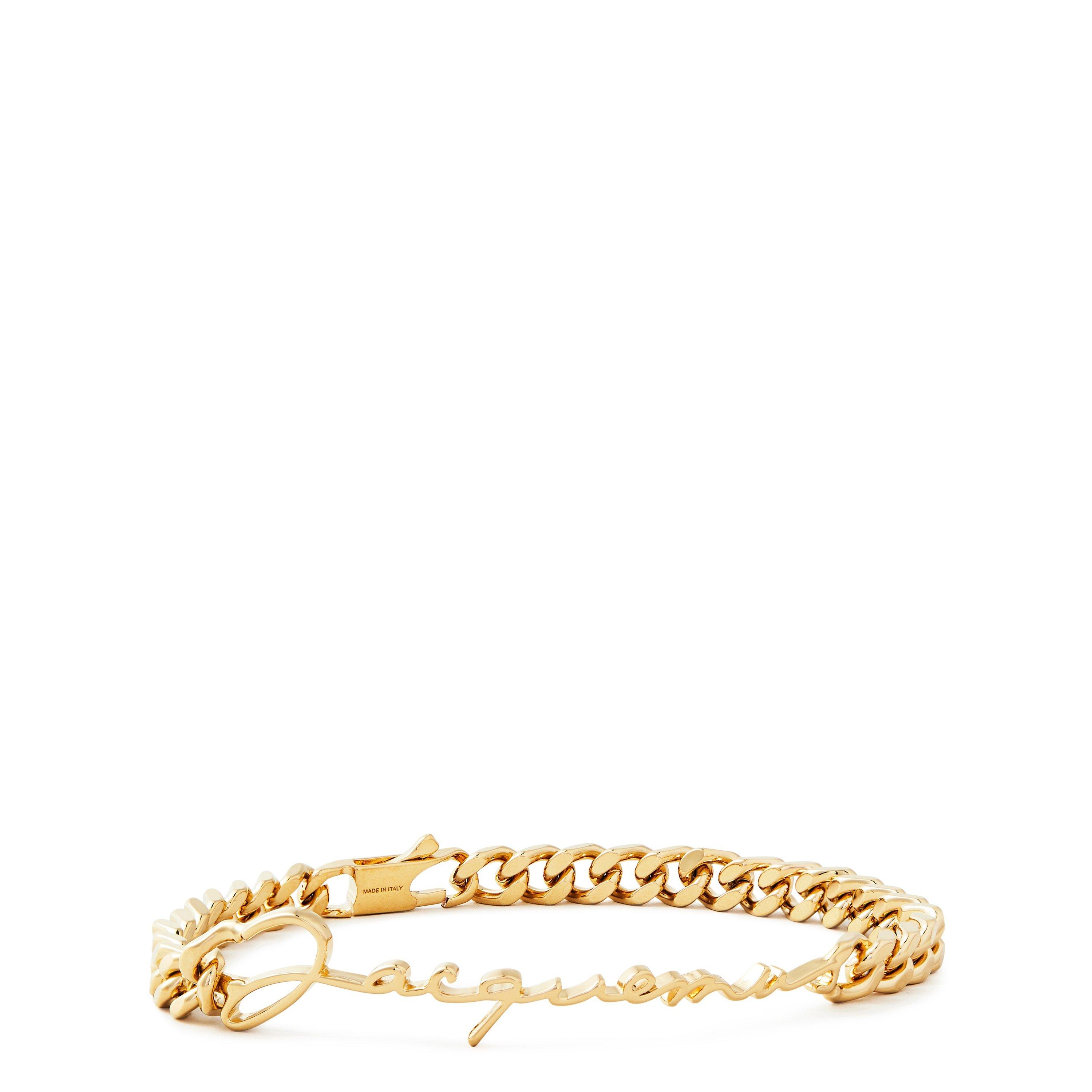 Gold - Jacquemus - Women's Typographic Script La Gourmette Jacquemus Bracelet - 2