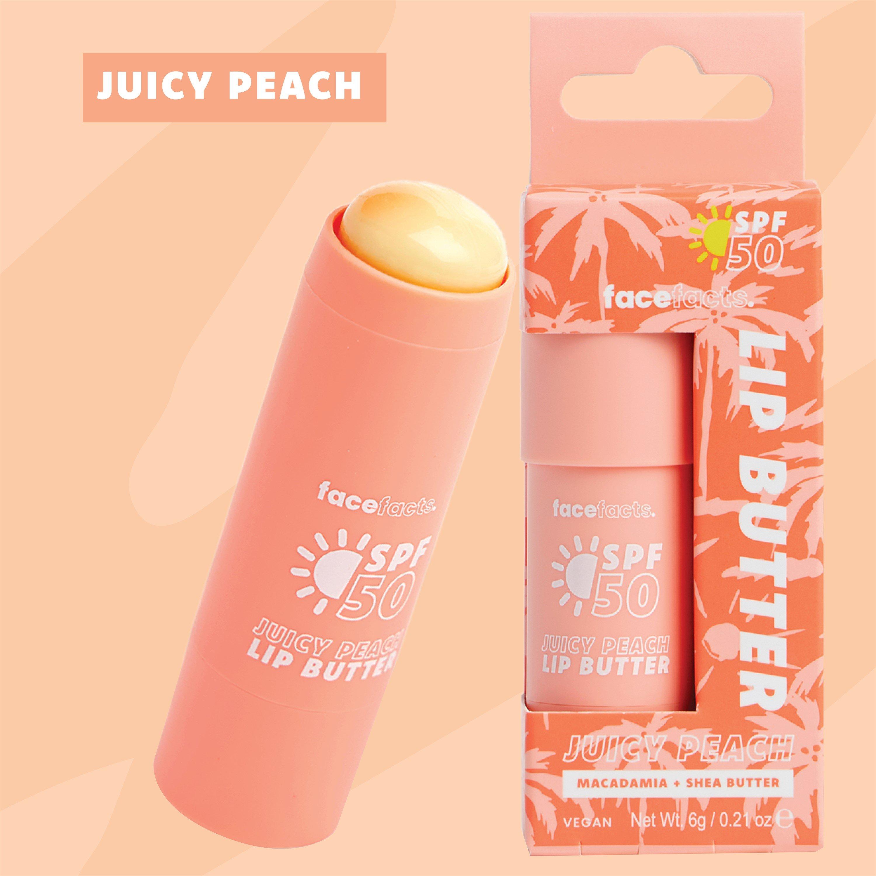 Juicy Peach - Face Facts - Fa Face Facts SPF 50 Hydrating Lip Butter - 4