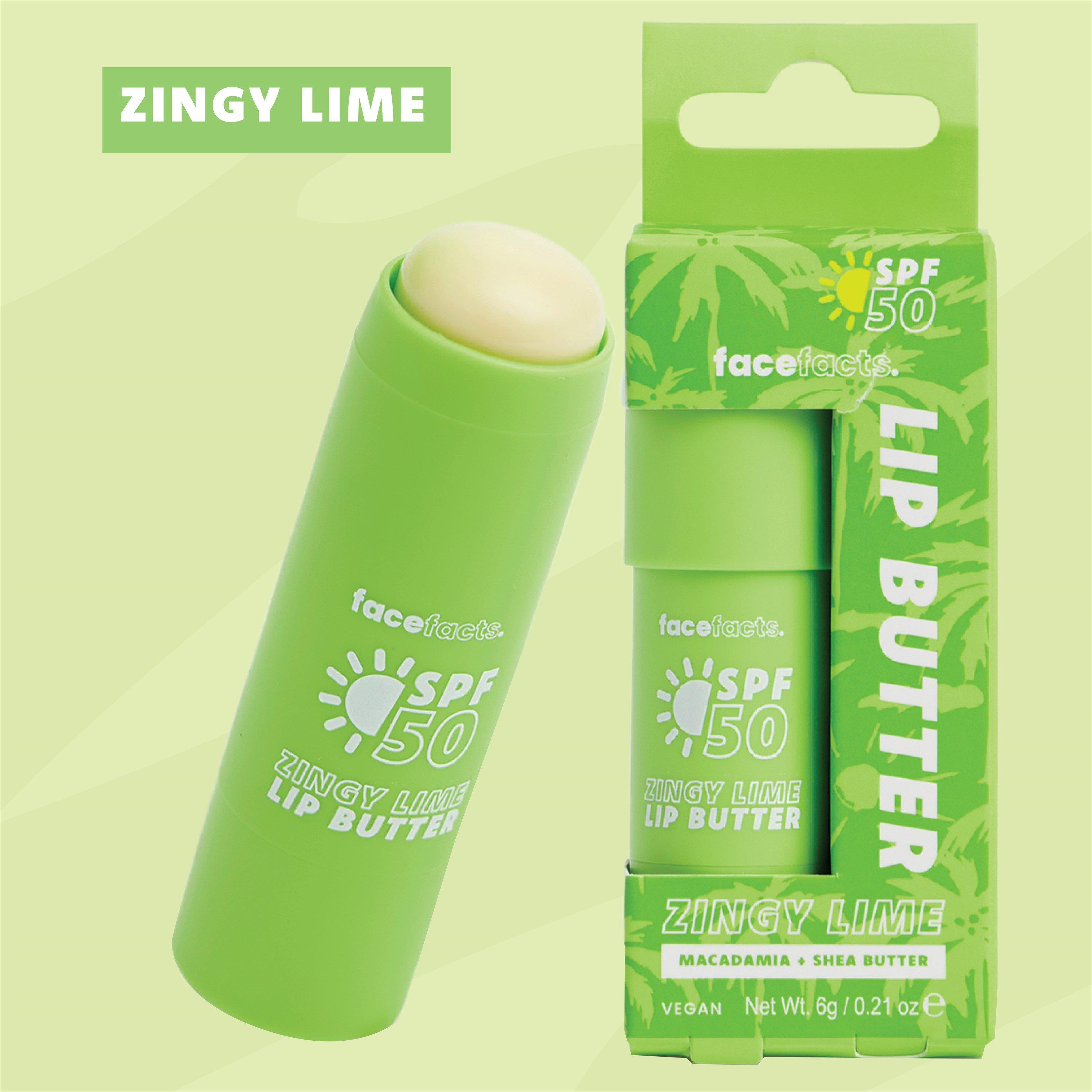 Zingy Lime - Face Facts - Fa Face Facts SPF 50 Hydrating Lip Butter - 4