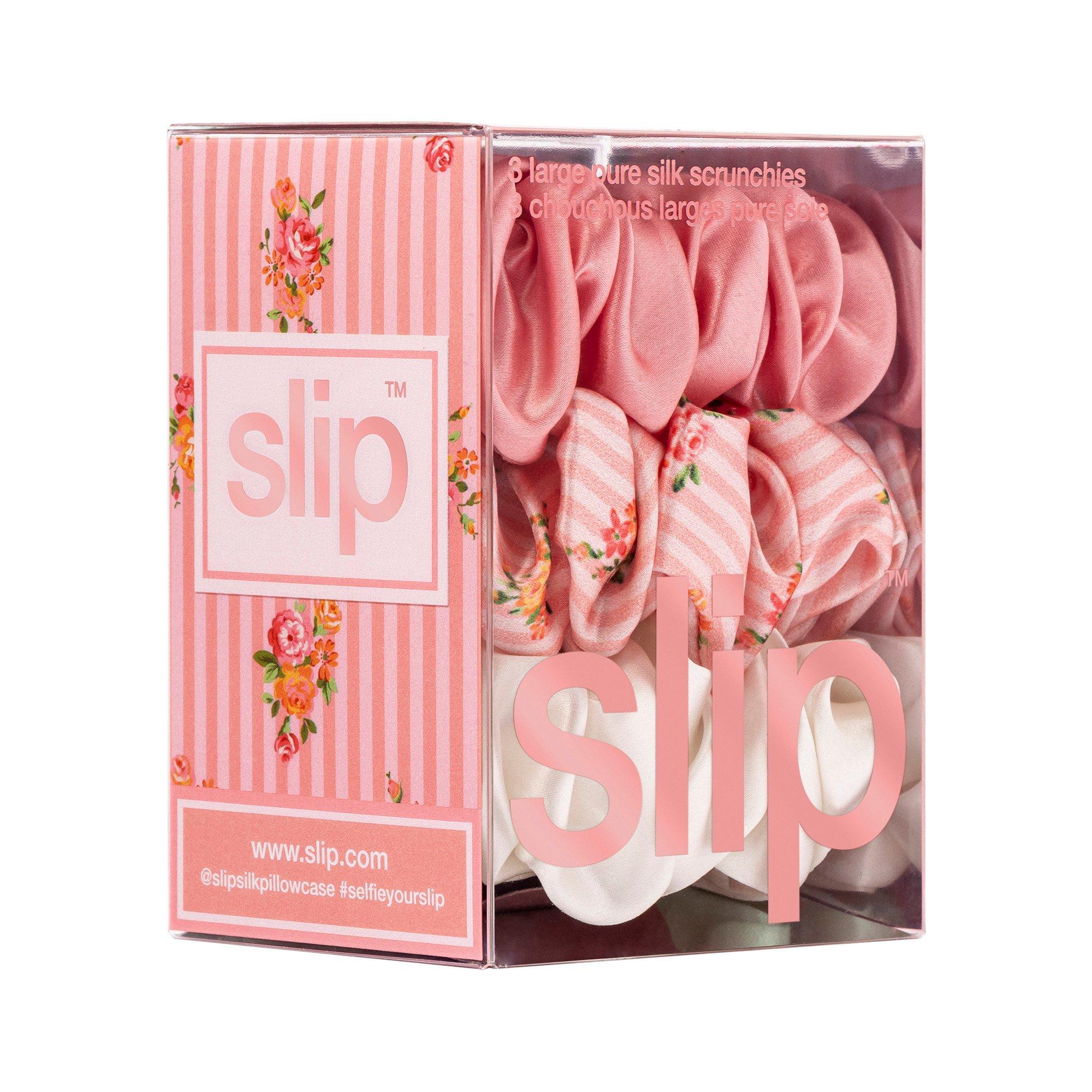 petal - Slip - Large Silk Scrunchies 3 Pack - 5