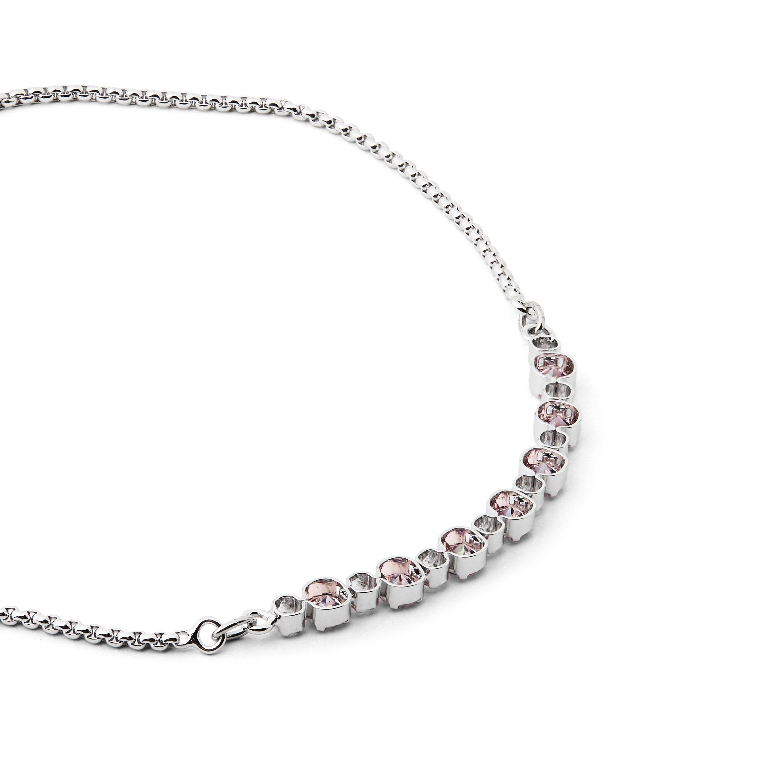 Pink - Swarovski - Matrix Chain Bracelet - 2