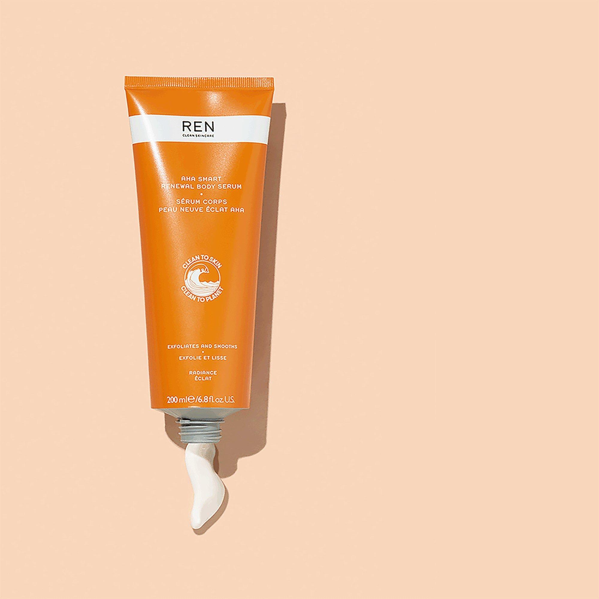 None - Ren - Clean Skincare Aha Smart Renewal Body Serum 200ml - 4