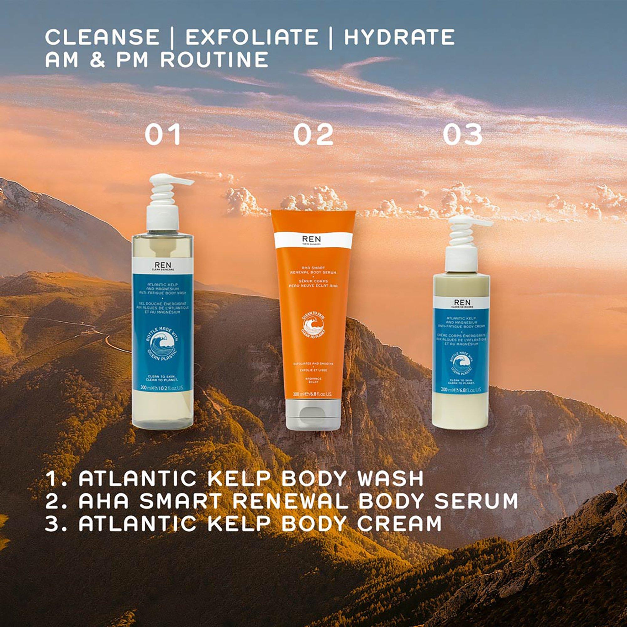 None - Ren - Clean Skincare Aha Smart Renewal Body Serum 200ml - 8