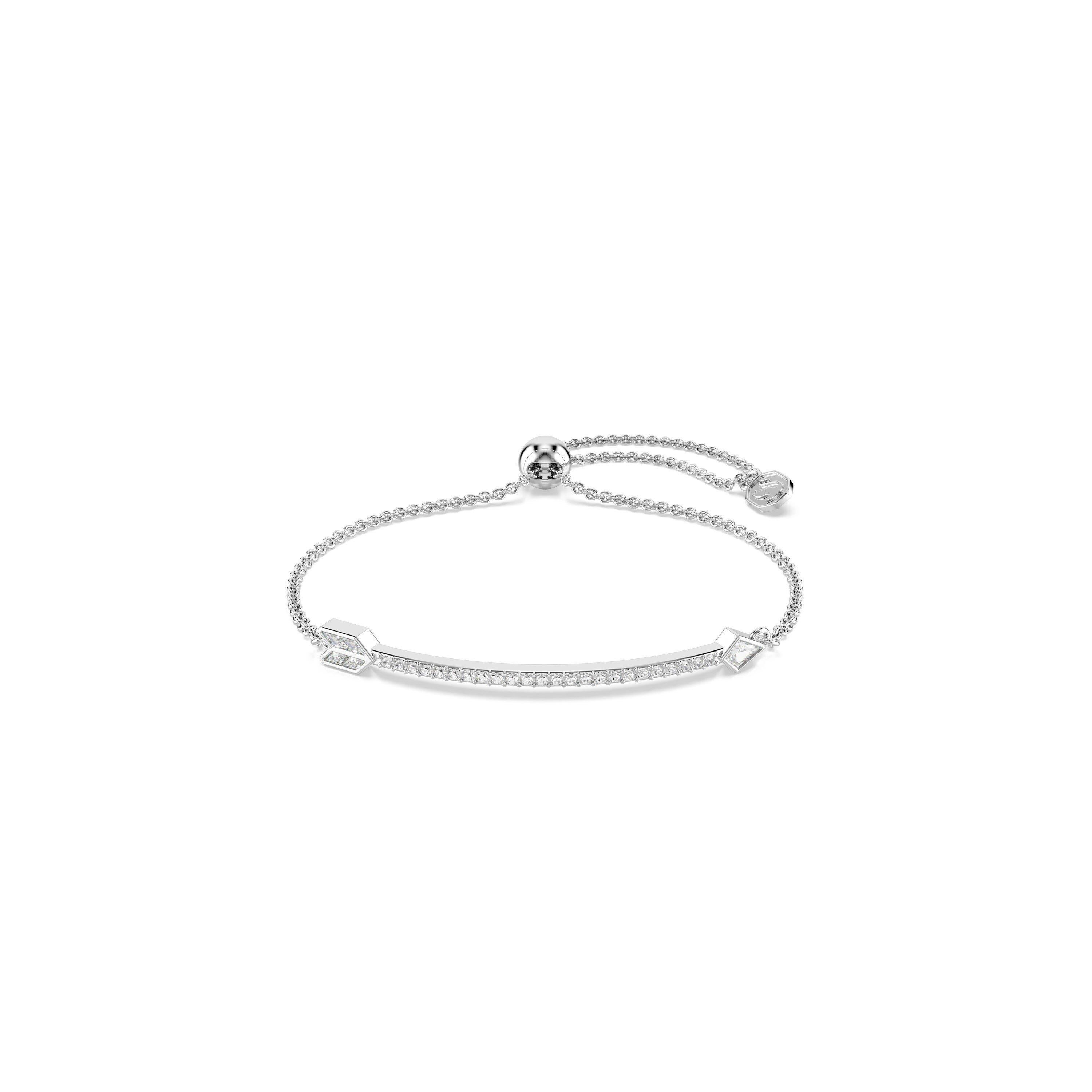 Swarovski Women's Chain Bracelet - WHI/RHS